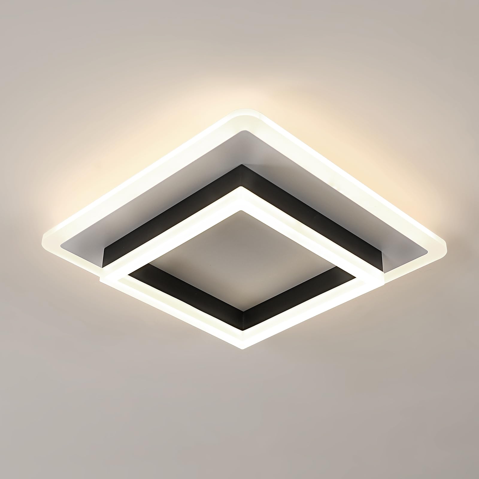 Senqiu Plafoniera LED Moderna Quadrata 30W 30CM