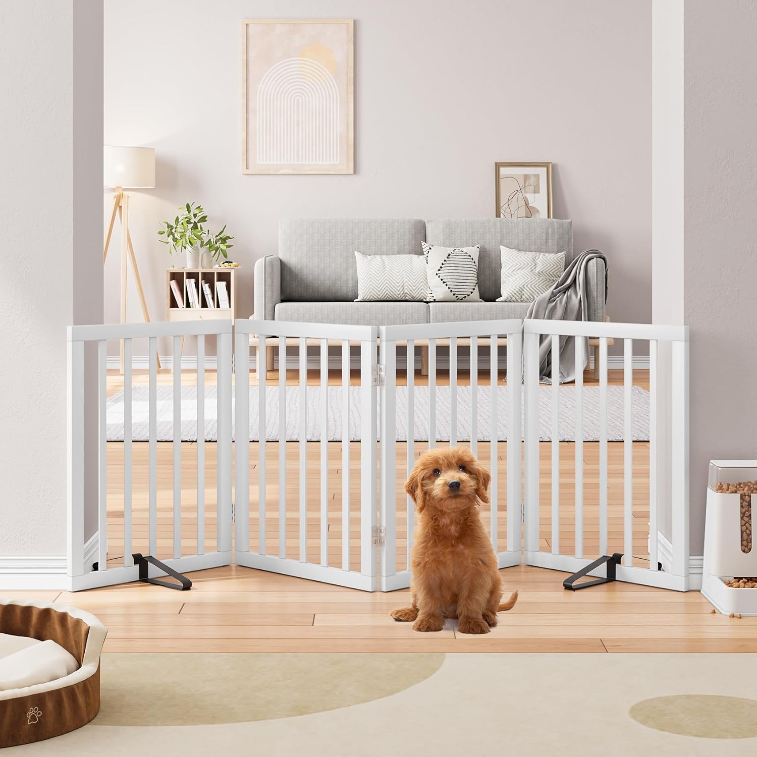 Semiocthome Cancello Indipendente per Cani 60cm a 4 Pannelli