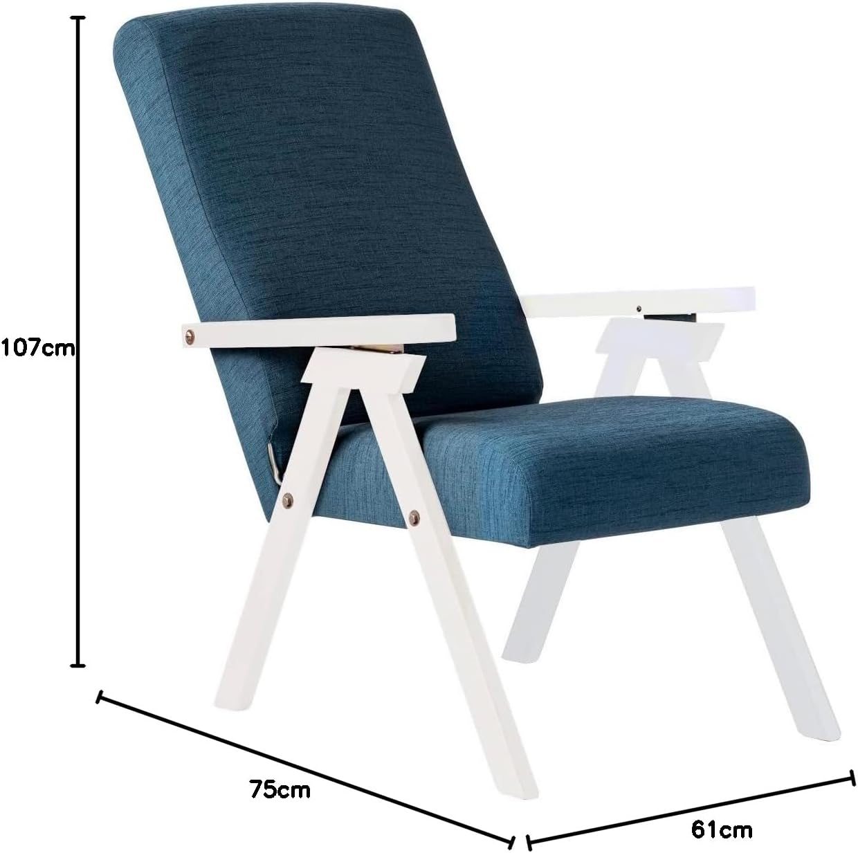 Poltrona Relax FIAMMETTA Essegi SRL Reclinabile, Blu - immagine 2