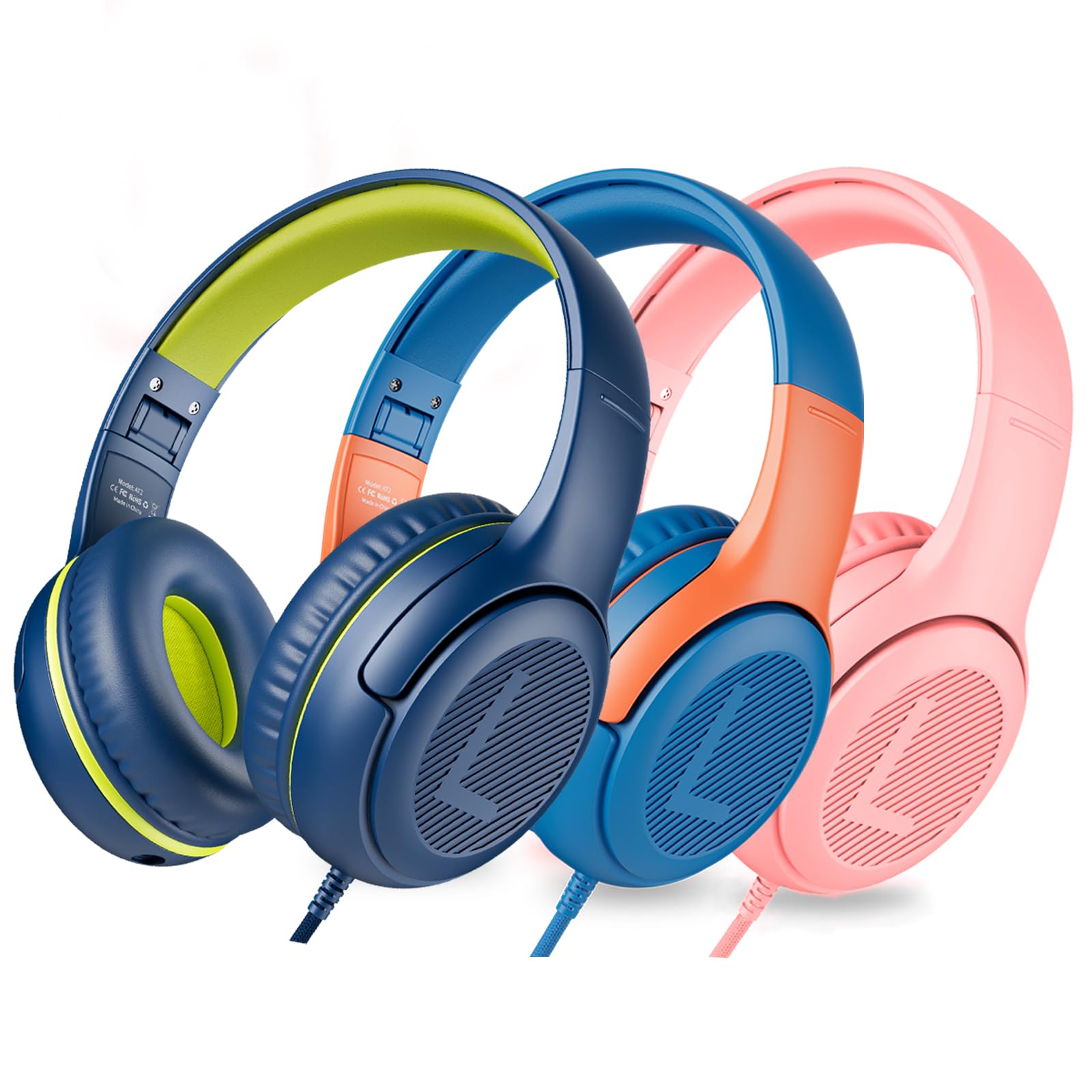 Awatrue Cuffie per Bambini con Cavo e Microfono