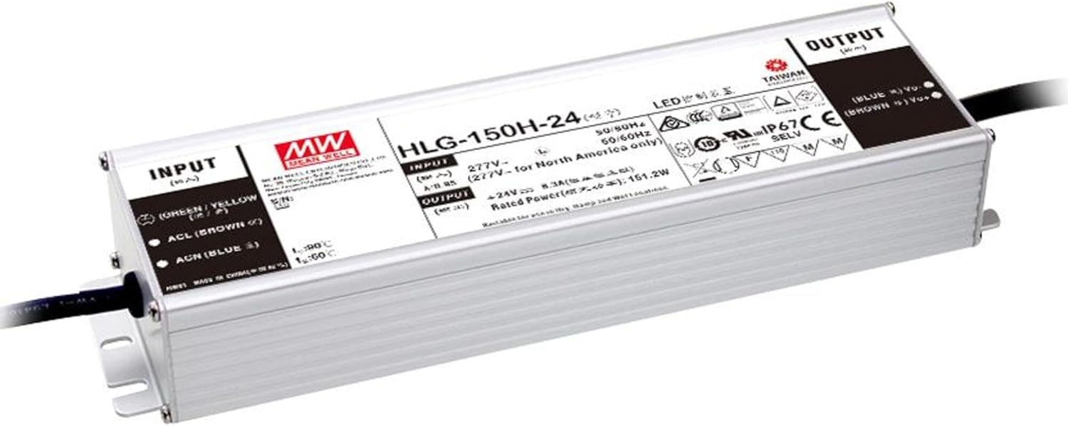 HLG-150H-24A - Alimentatore LED Mean Well 24V/DC 150W