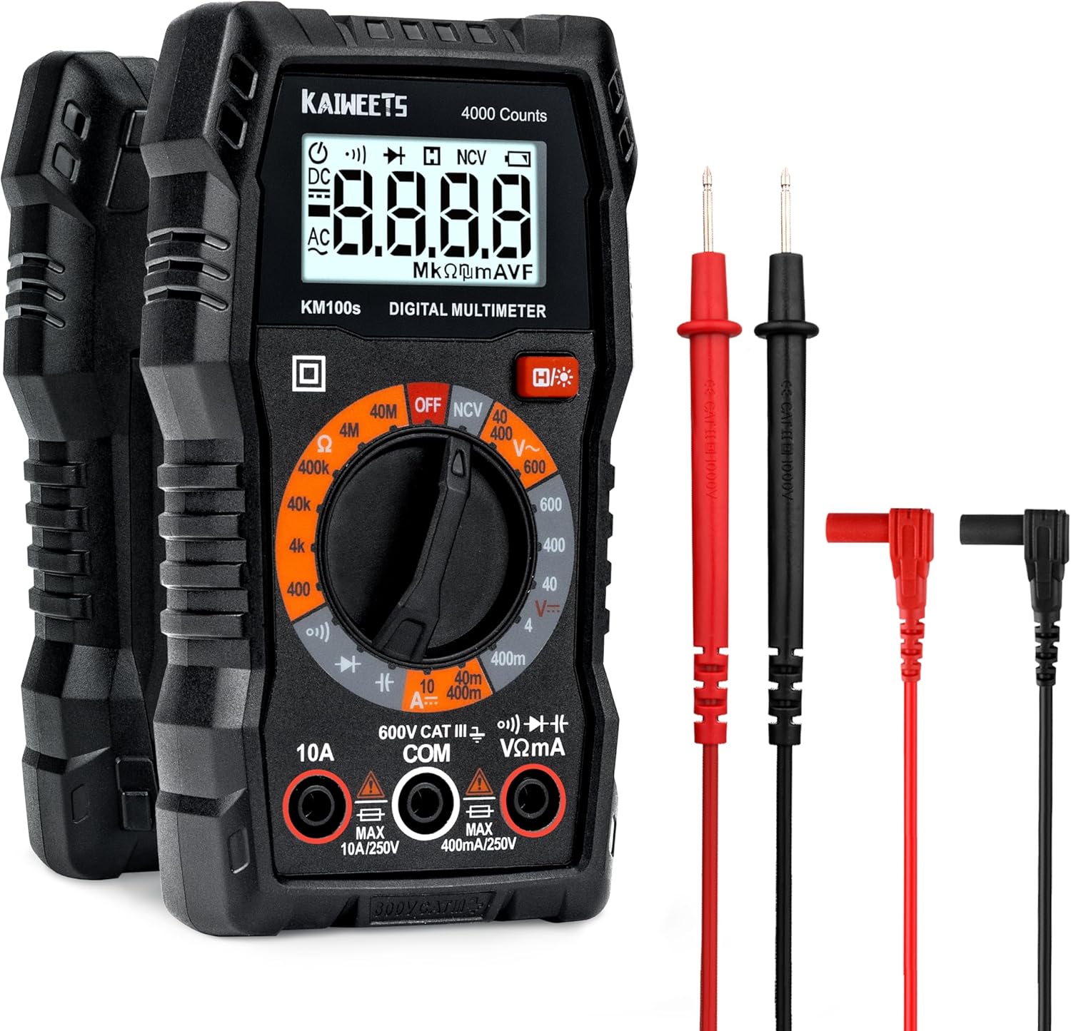 Kaiweets KM100s Multimetro Digitale 4000 Conteggi - immagine 1