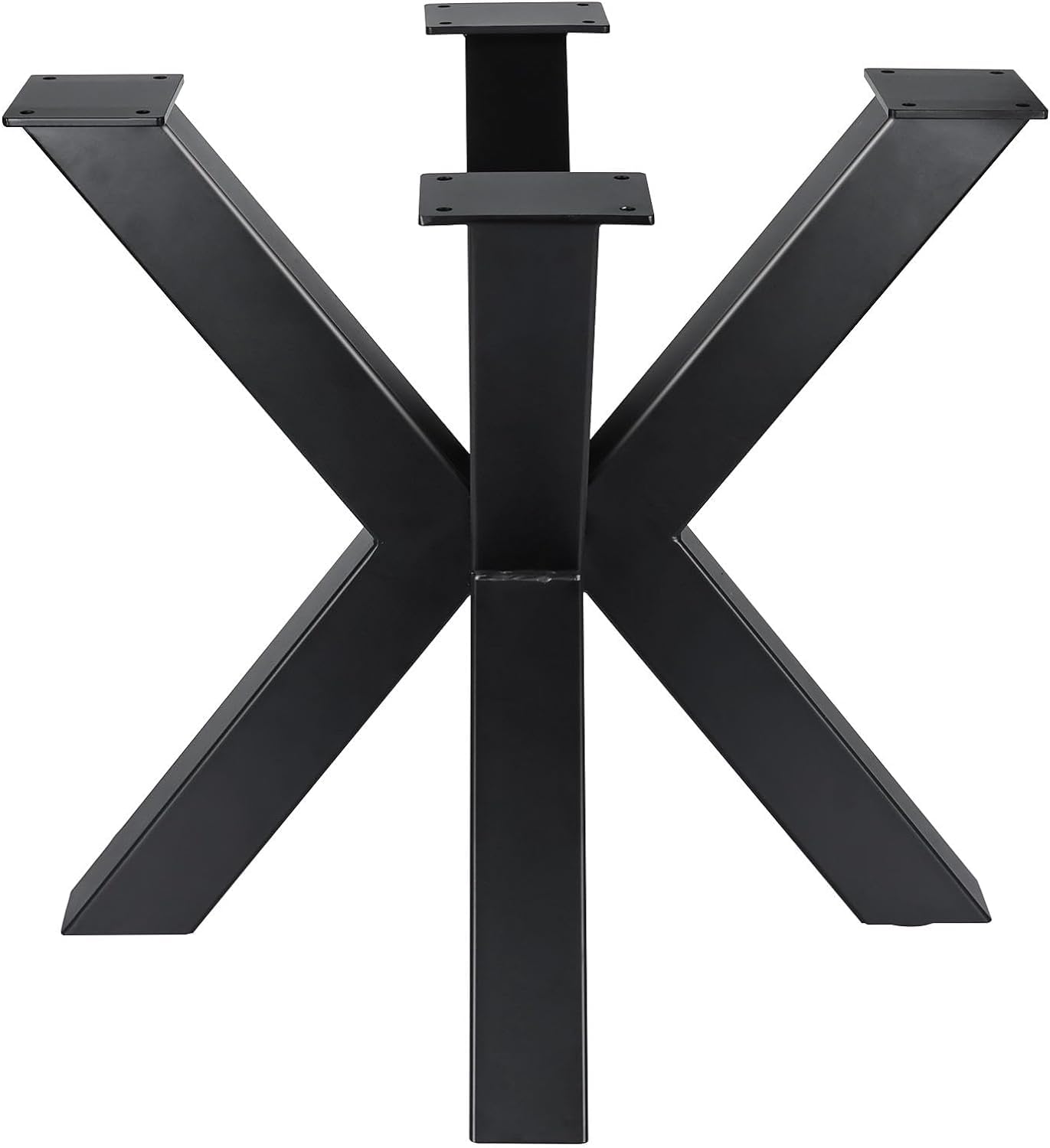 Homtone Gambe da Tavolo a Croce in Metallo, 2 Pezzi