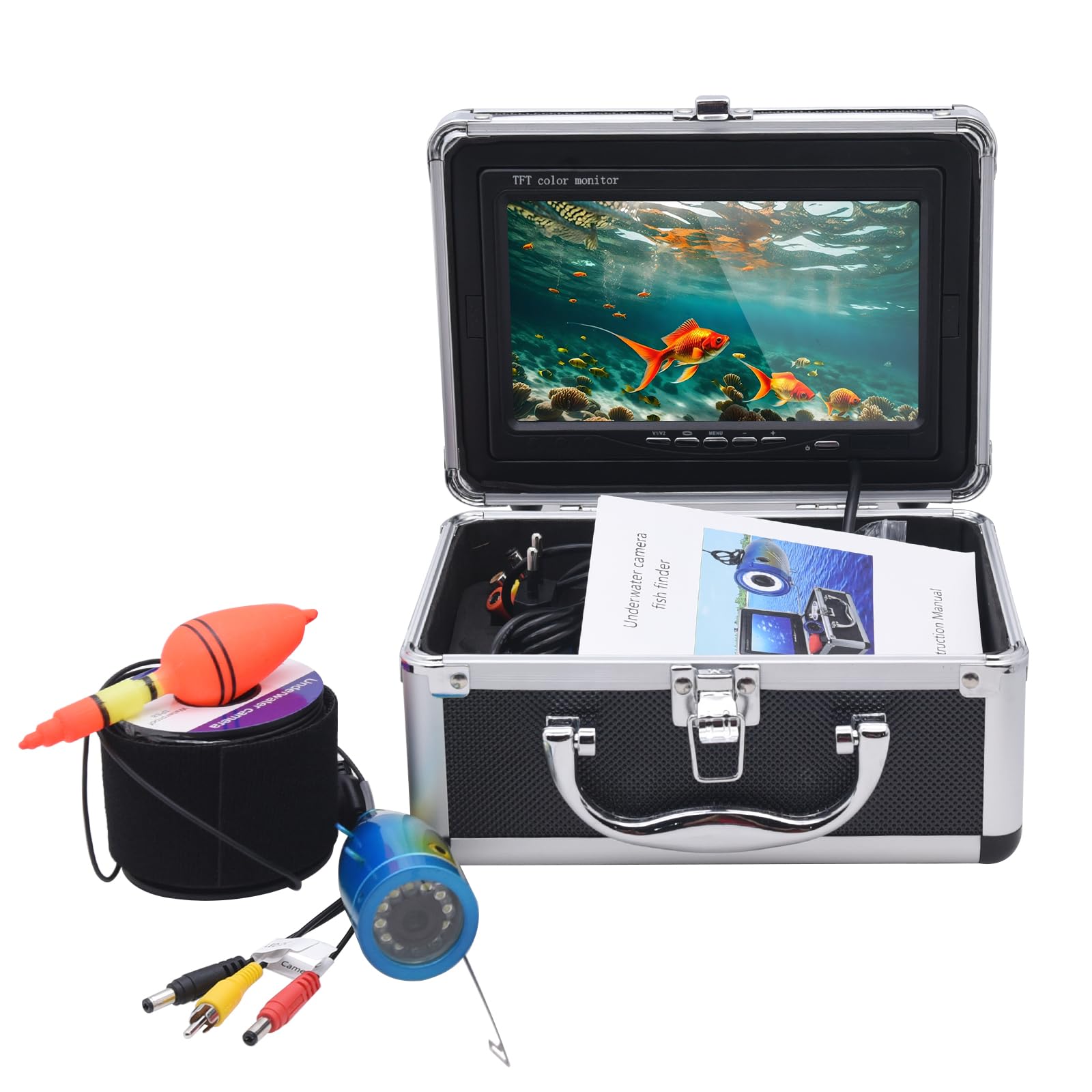 Kaolali Fotocamera da Pesca Subacquea 7'' LCD HD 1080P