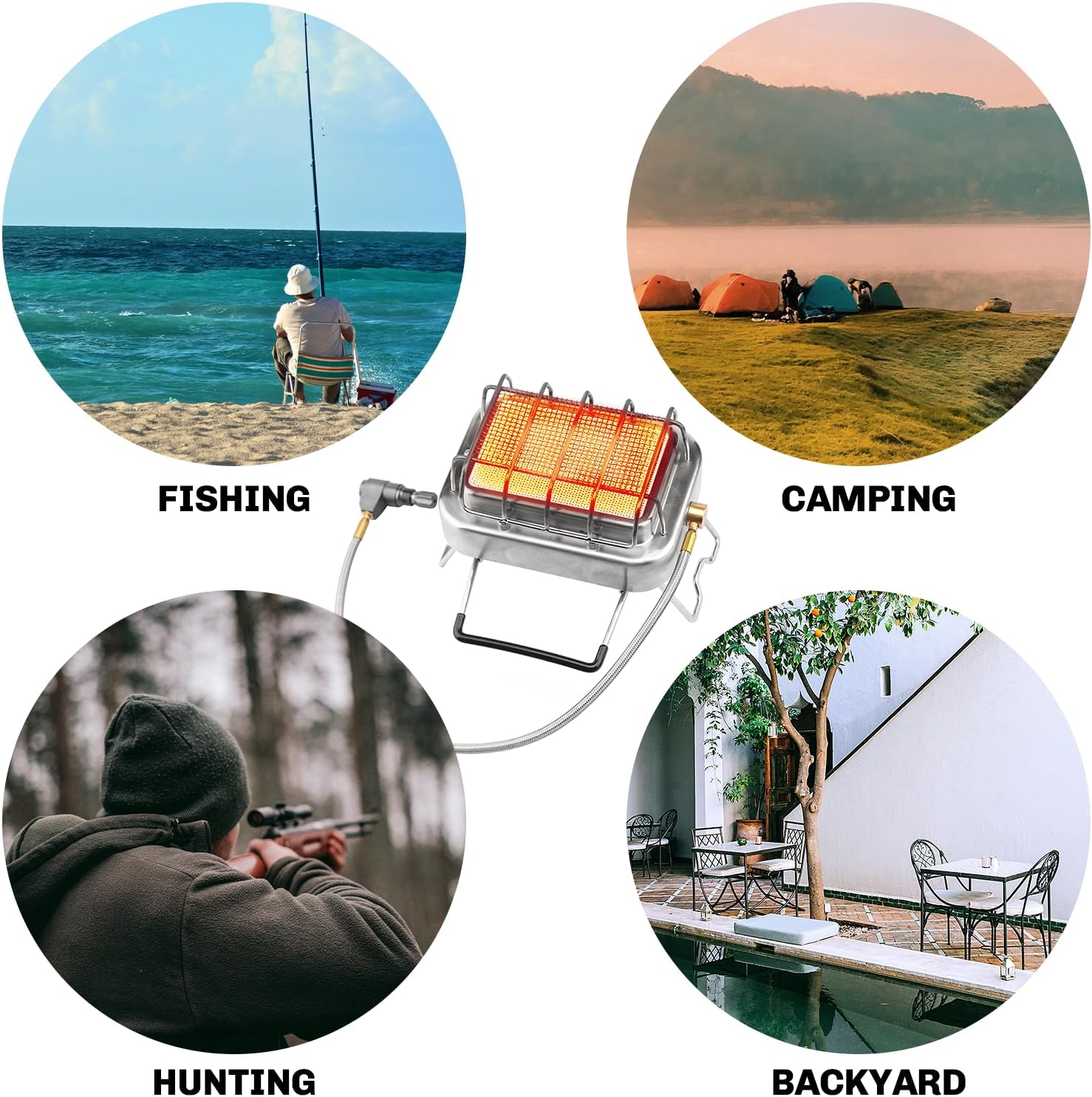 Fire-maple Sunflower Riscaldatore Portatile da Campeggio - immagine 4