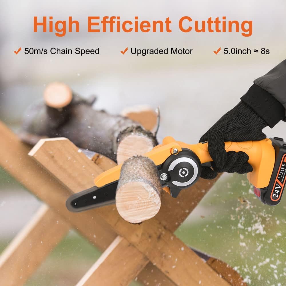 Flintronic Mini Motosega a Batteria 6 Pollici - immagine 2