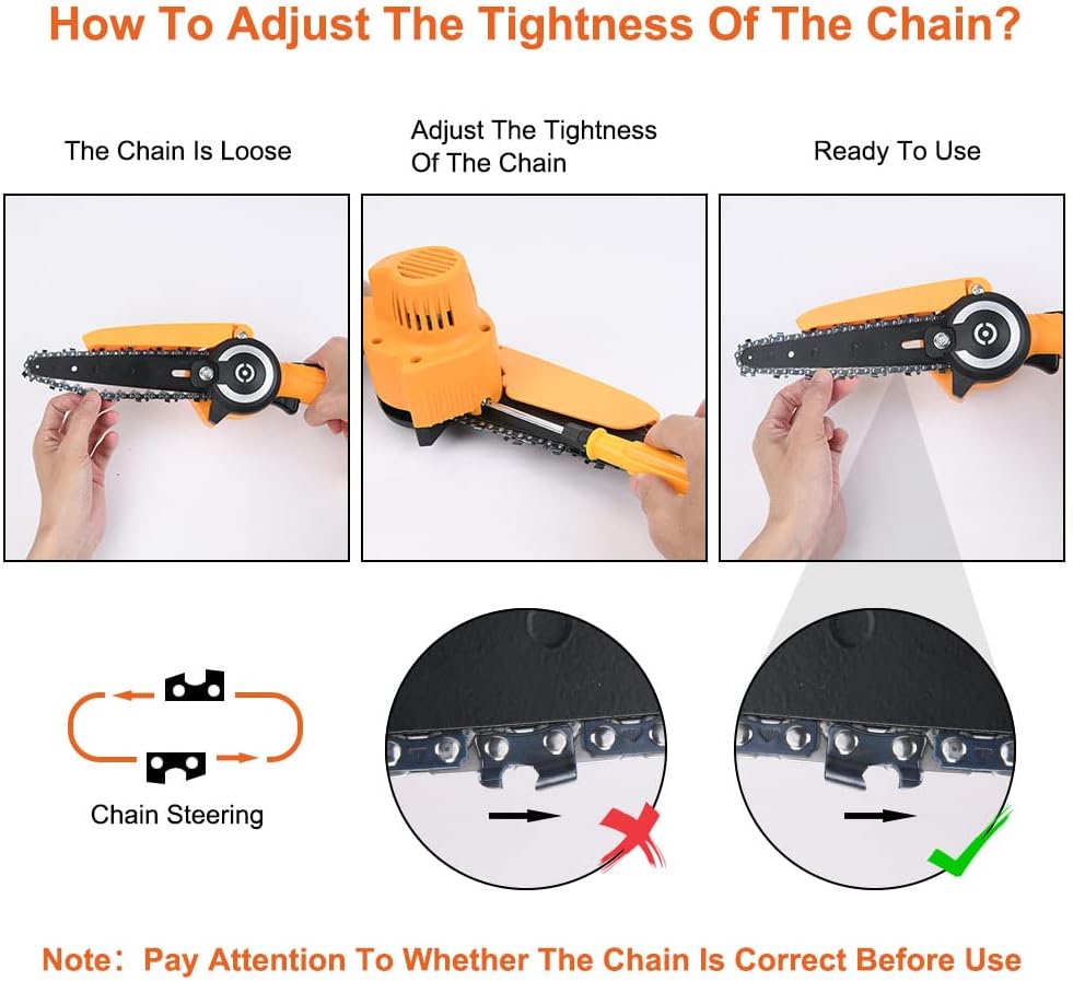 Flintronic Mini Motosega a Batteria 6 Pollici - immagine 6