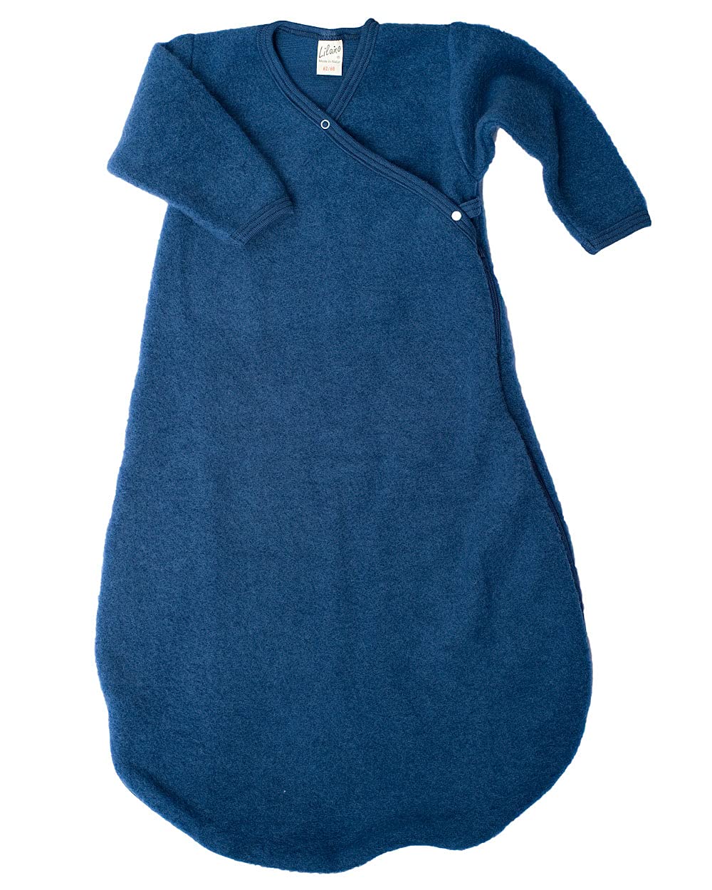 Lilano Fasciatoio in Lana Merino con Cerniera, Blu Marino