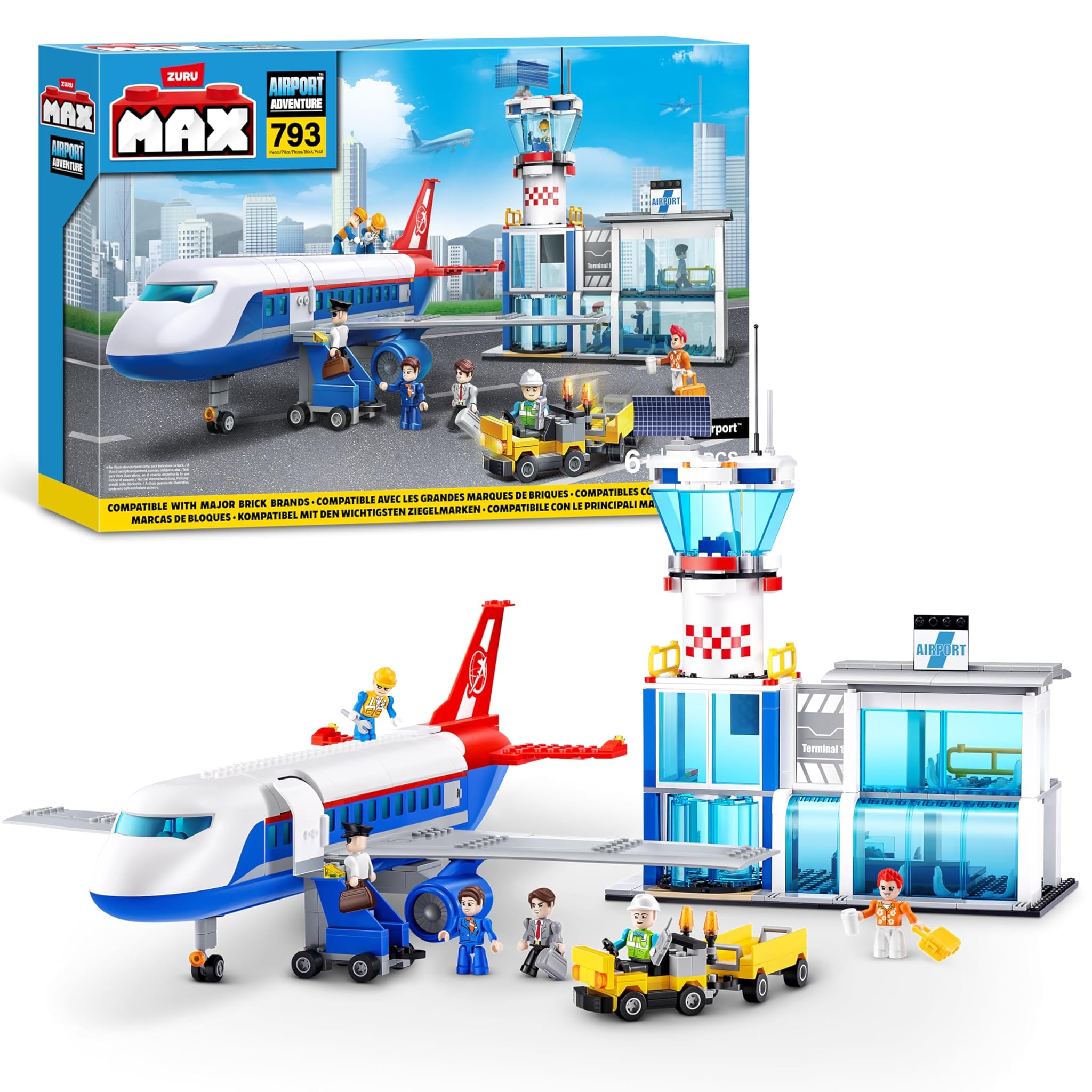 MAX Adventure Set da Gioco Aeroporto 793 pezzi