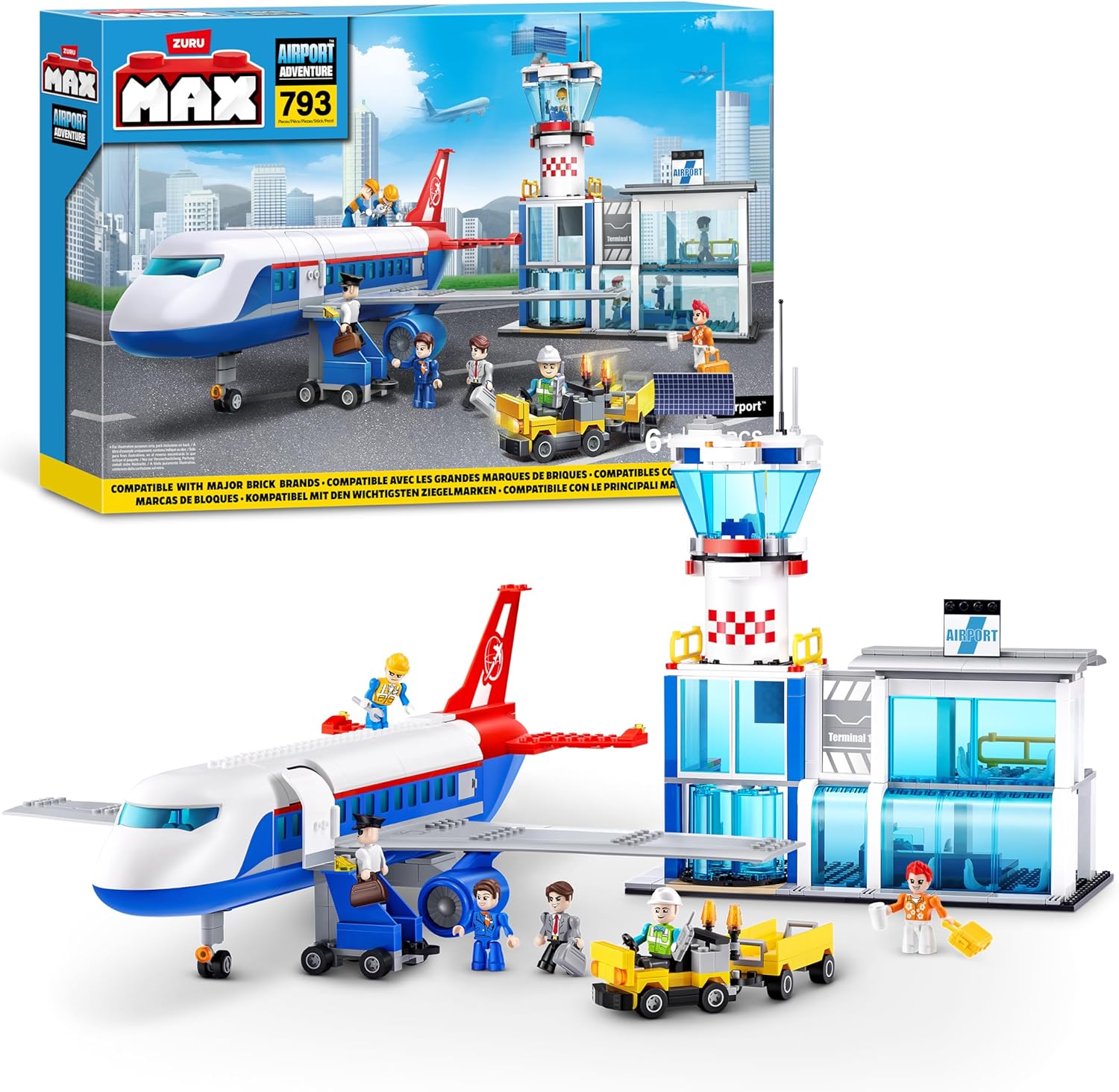 MAX Adventure Set da Gioco Aeroporto 793 pezzi - immagine 1