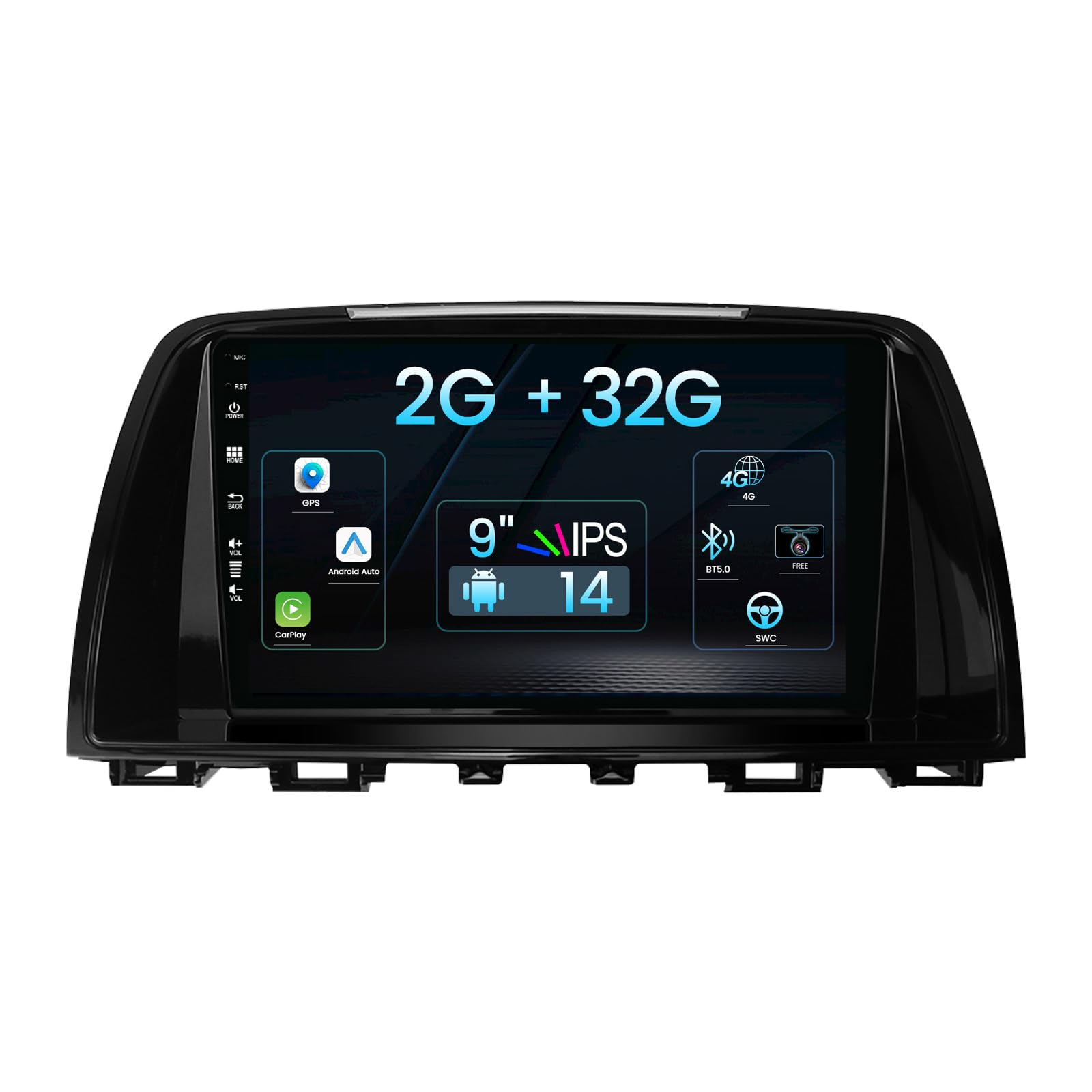 Autoradio Android 14 9" per Mazda 6 GJ Atenza (2012-2017)