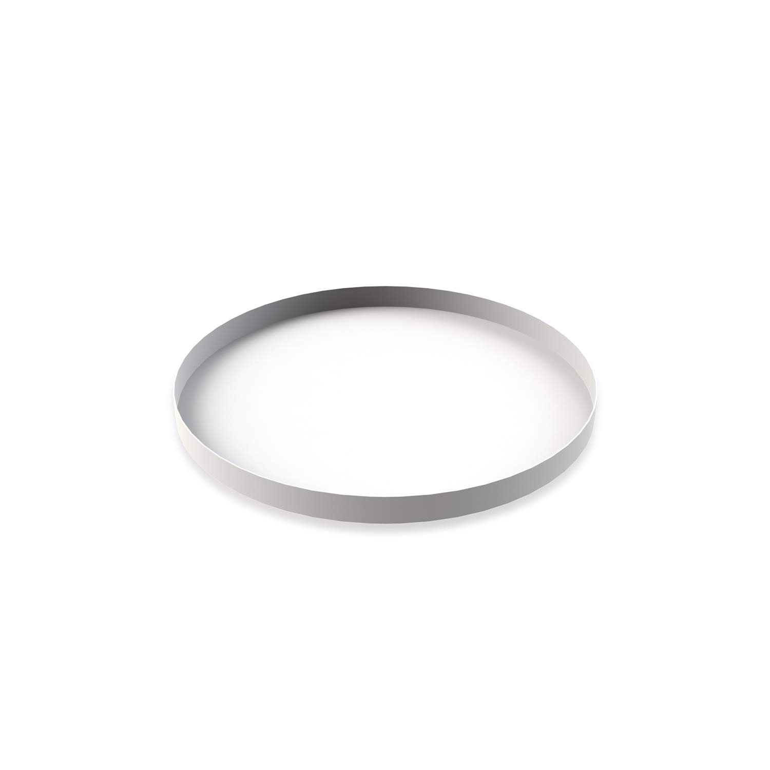Cooee Design - Vassoio in Acciaio Inox, 30 cm, Colore: Bianco