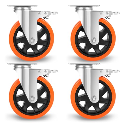 W B D WEIBIDA 4 Ruote per Mobili Pesanti 150mm