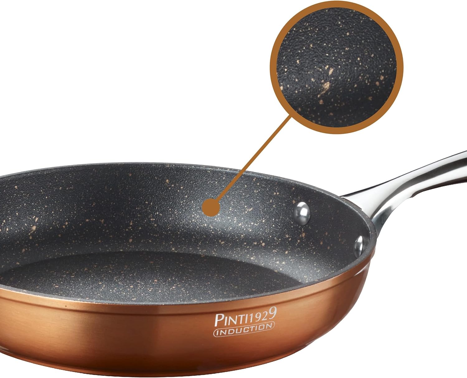 Pintinox Padella Antiaderente 32 cm Metallic - immagine 2