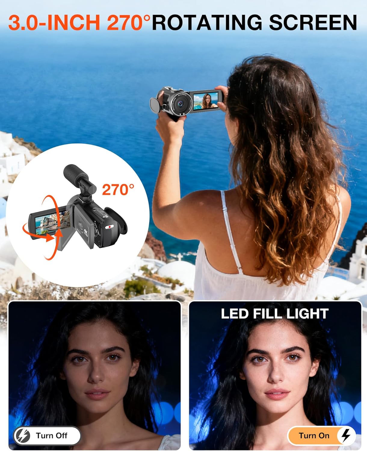 Videocamera 4K 30FPS 48MP per Vlogging - immagine 6