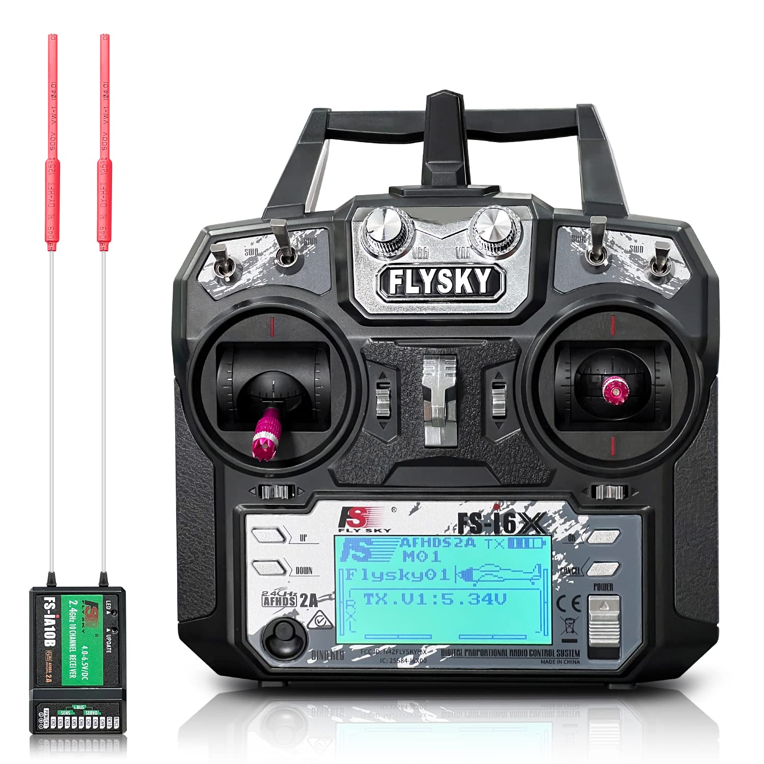 HAWK'S WORK FS-i6X - Trasmettitore RC 10 Canali 2.4GHz