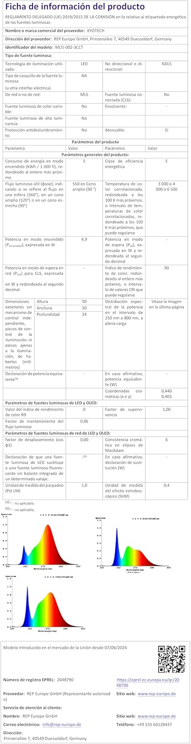 Kyotech Faretti LED Incasso Dimmerabile 5W 550LM - immagine 11