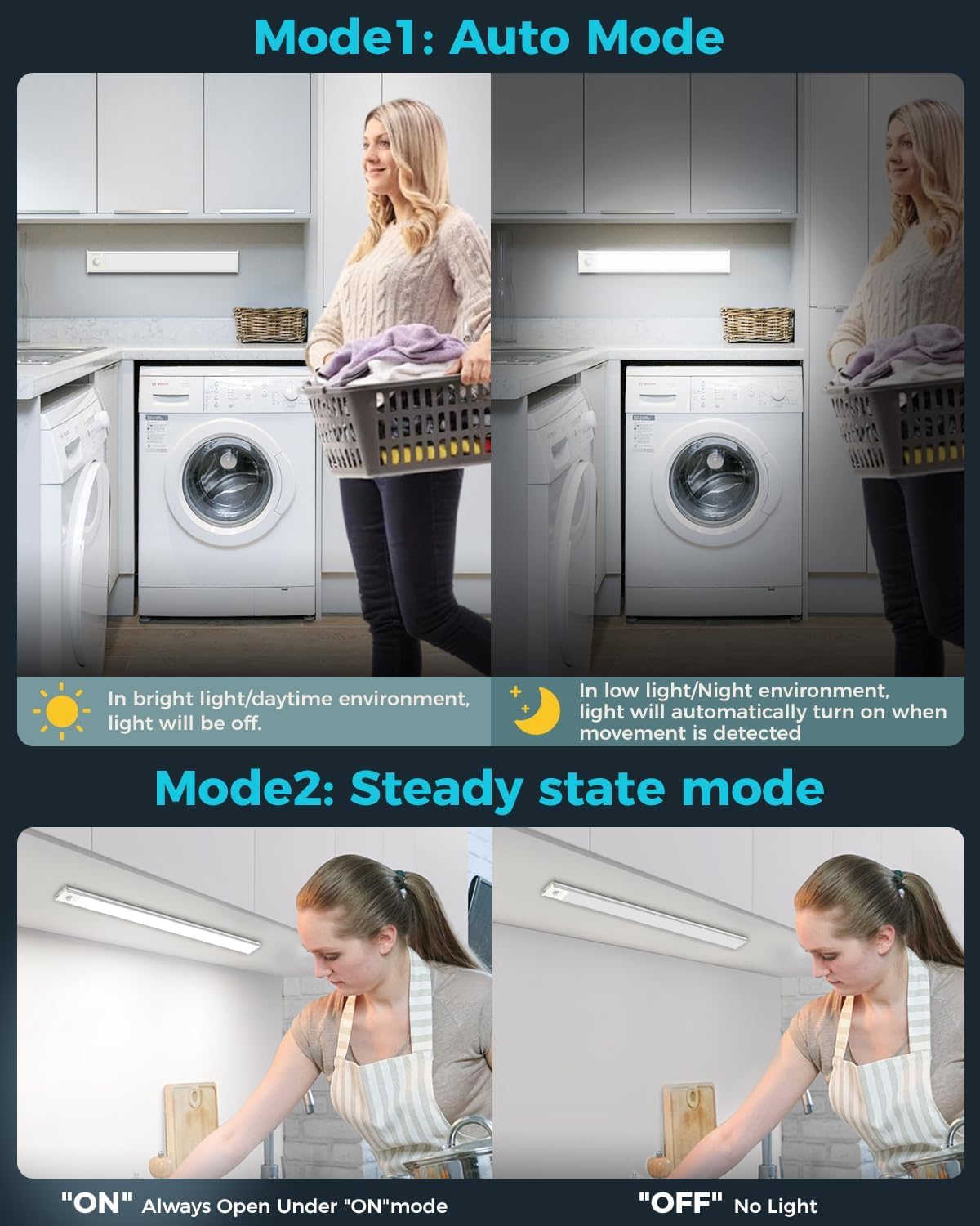 Libtit Luce Armadio Sensore Movimento 30cm (2 pz) - immagine 5