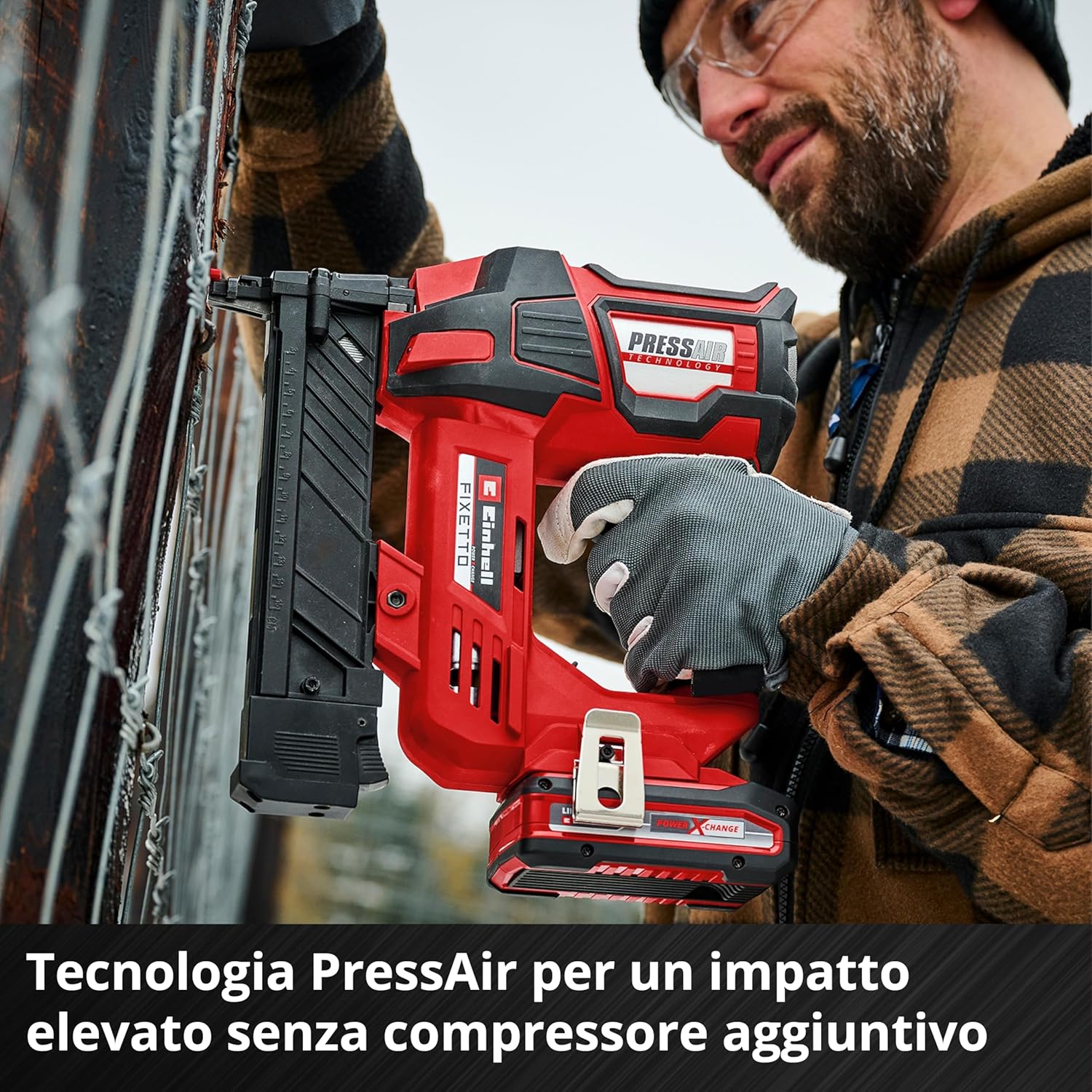 Einhell FIXETTO 18/38 S - Graffatrice a Batteria 18V - immagine 7