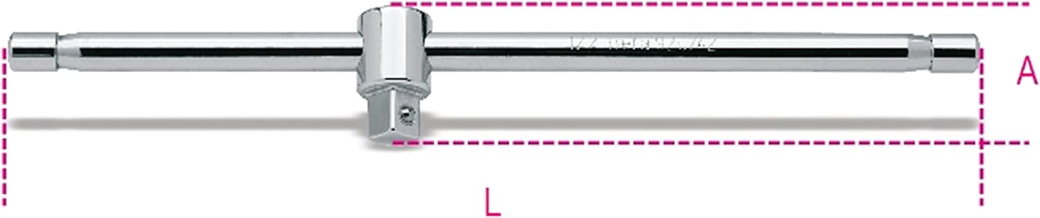 Beta 920/42 - Quadro maschio 1/2" con spina scorrevole cromato - immagine 3