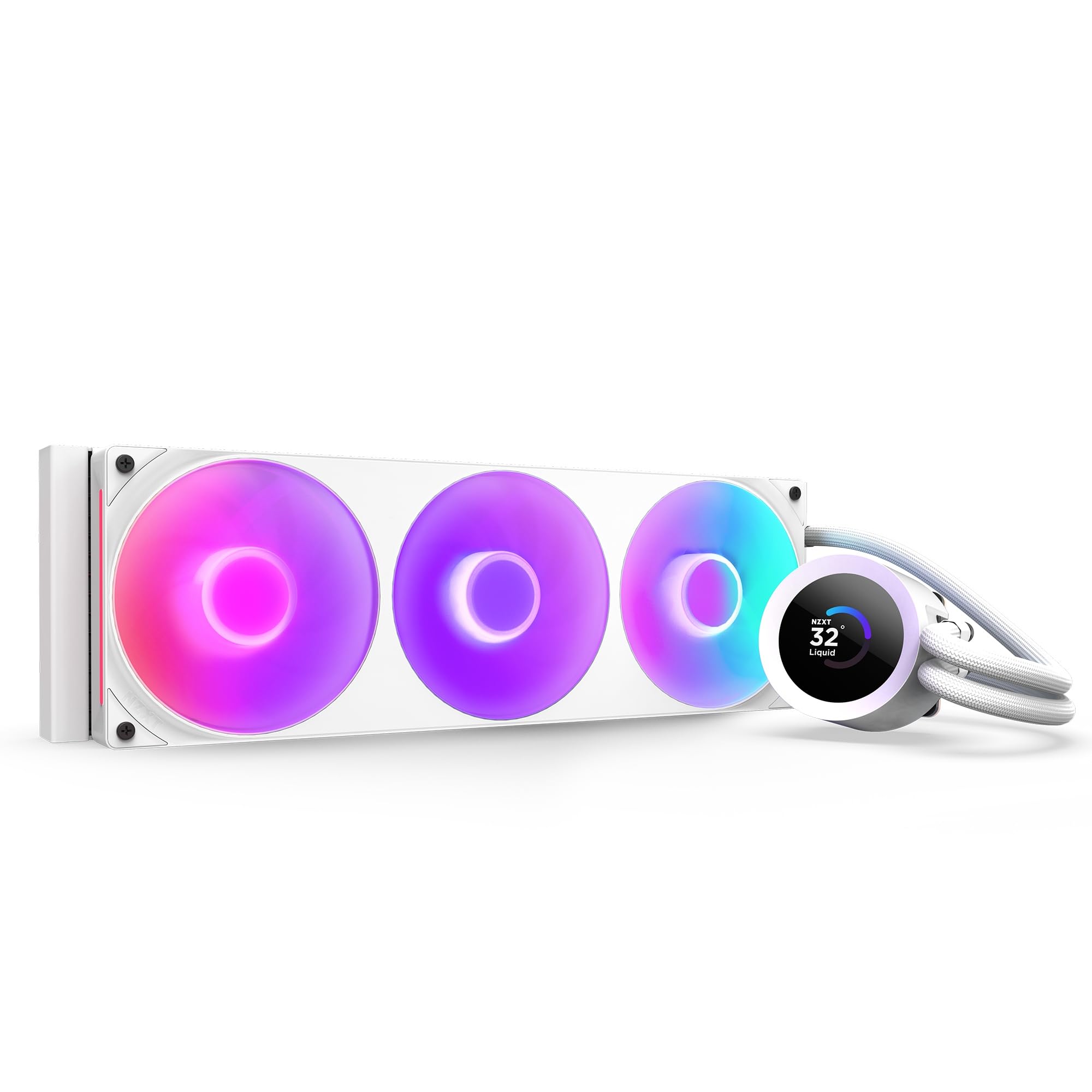 Nzxt Kraken Plus 360 RGB - Raffreddamento Liquido AIO CPU, Bianco