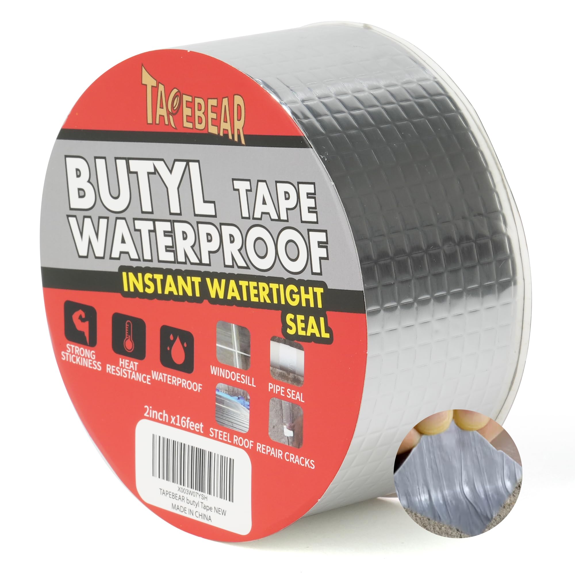 Tapebear Nastro Butilico 50mm x 5m, Impermeabile