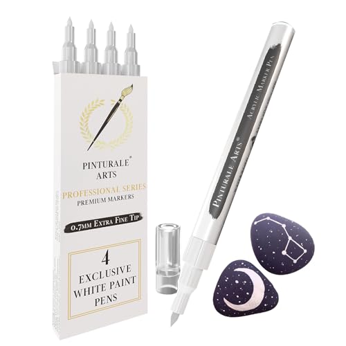 Pinturale Arts Pennarello Acrilico Bianco - Set 4 Pezzi - immagine 1