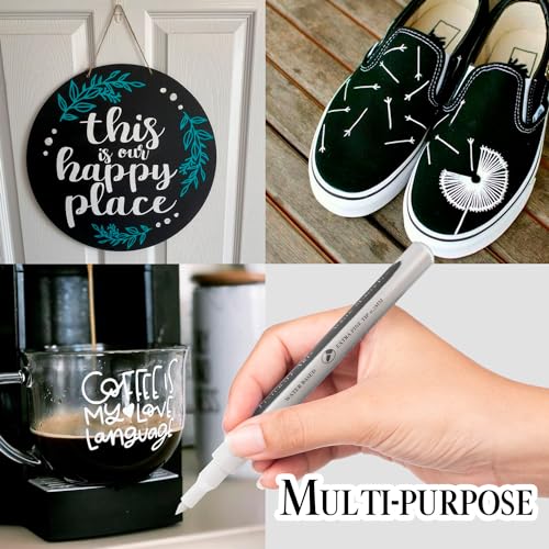 Pinturale Arts Pennarello Acrilico Bianco - Set 4 Pezzi - immagine 4