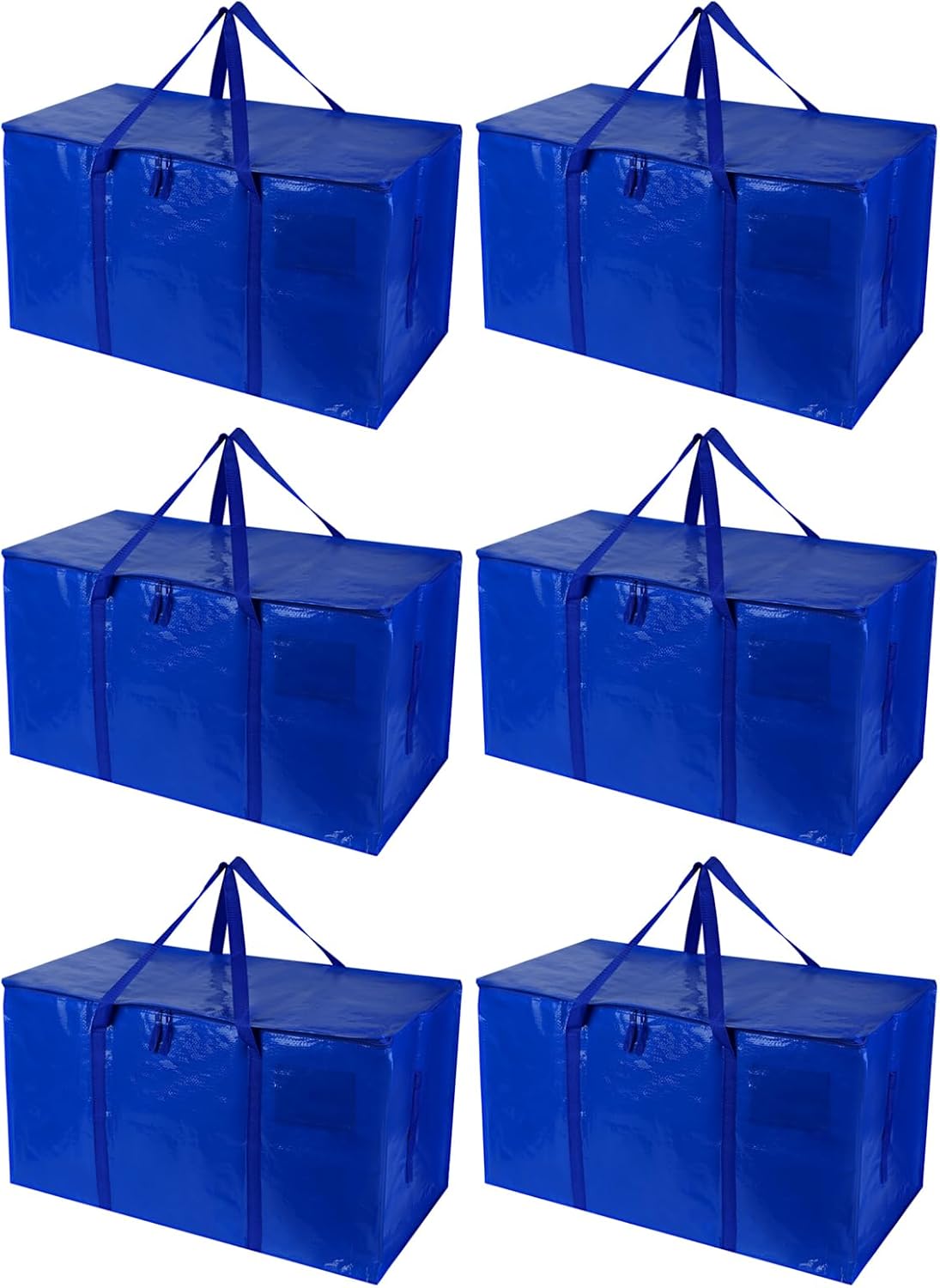 6 Borse da Trasloco Extra-Large Resistenti, Blu - immagine 1