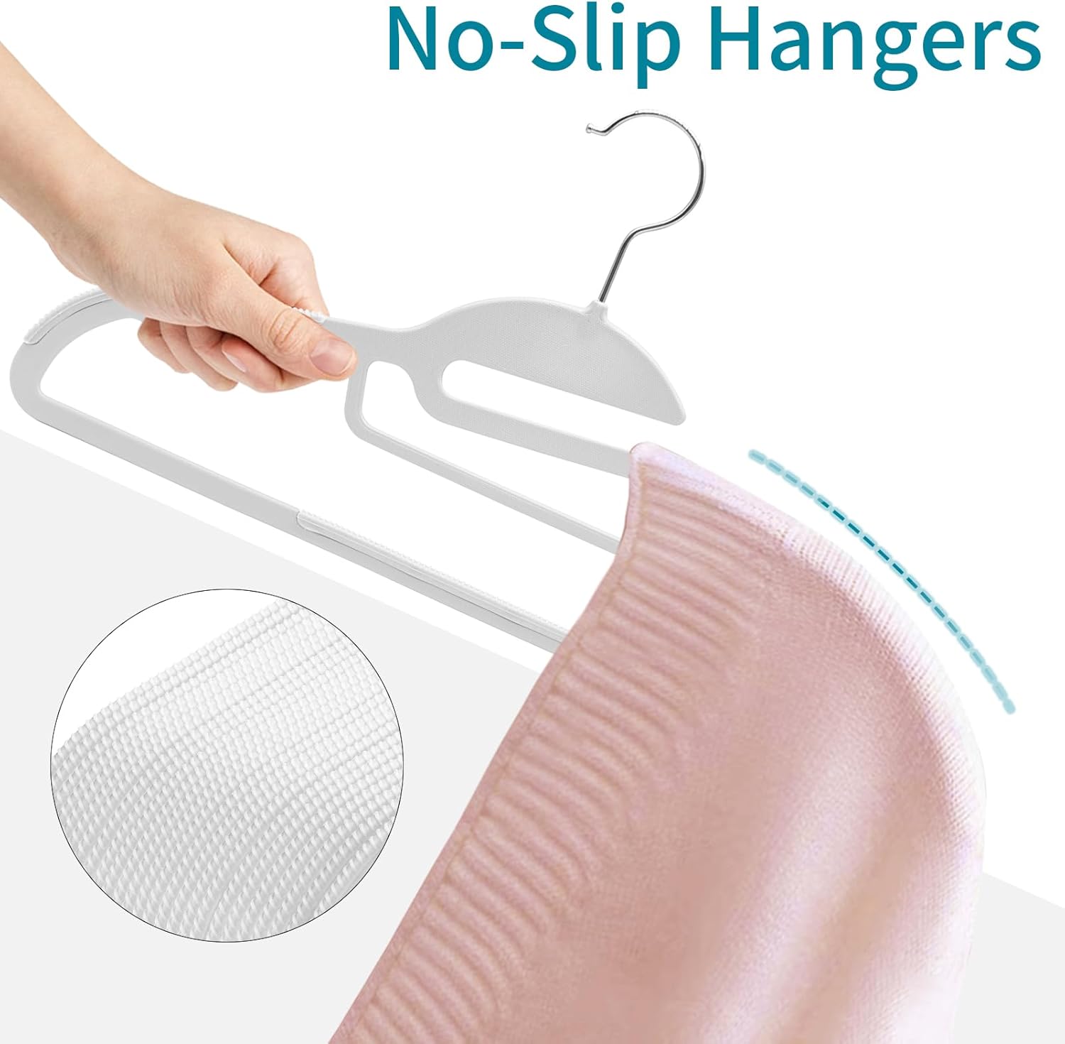 Abheng Grucce in Plastica 100 Pezzi, Bianco - immagine 5