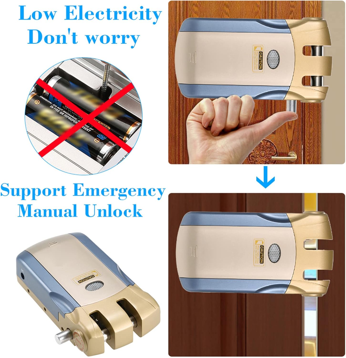 Splenssy WF-018 Blocco Sicurezza Invisibile Keyless - immagine 4