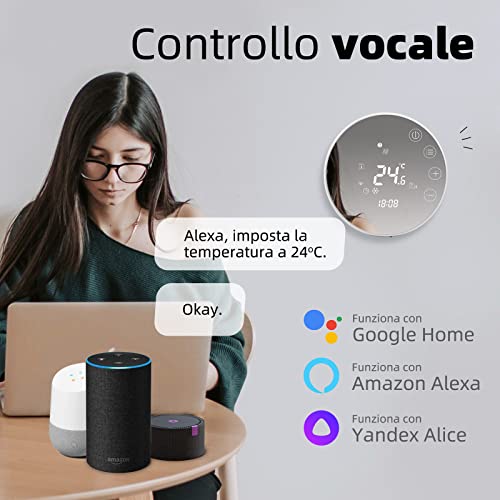 Beok Tuya Termostato Wifi Caldaia Gas Programmabile - immagine 2