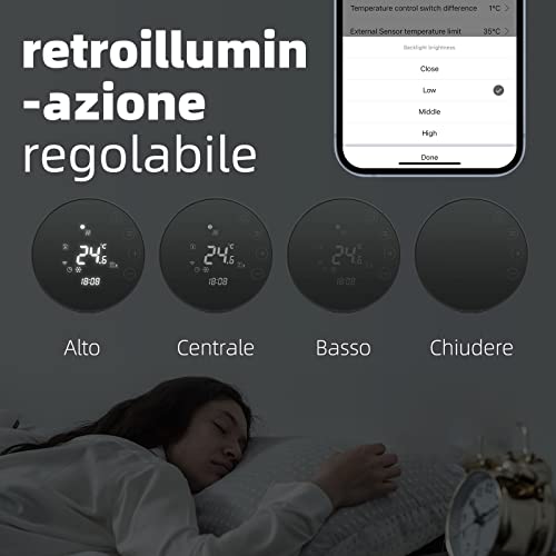 Beok Tuya Termostato Wifi Caldaia Gas Programmabile - immagine 5