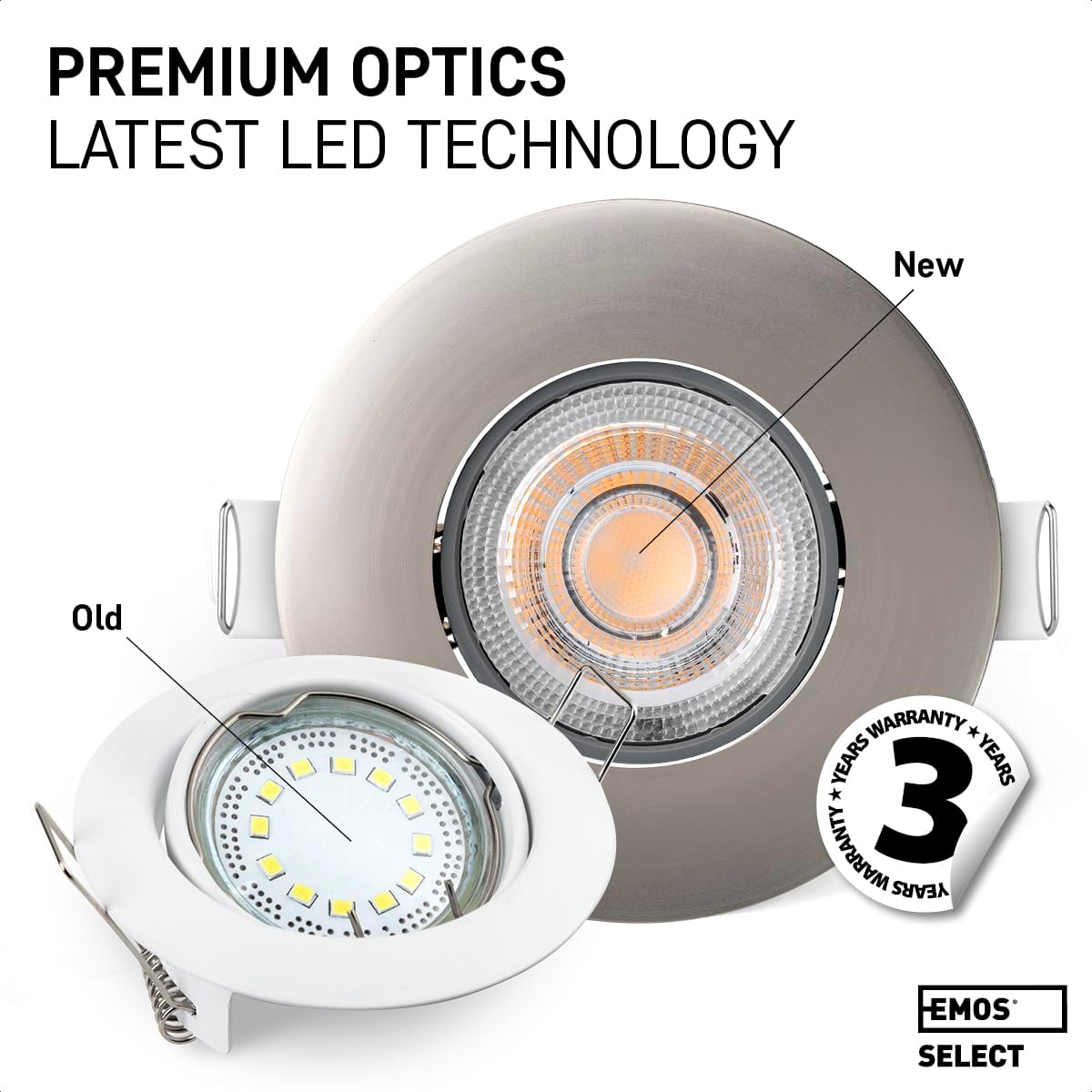 Emos Faretti LED Incasso Cartongesso Dimmerabile, Argento - immagine 7