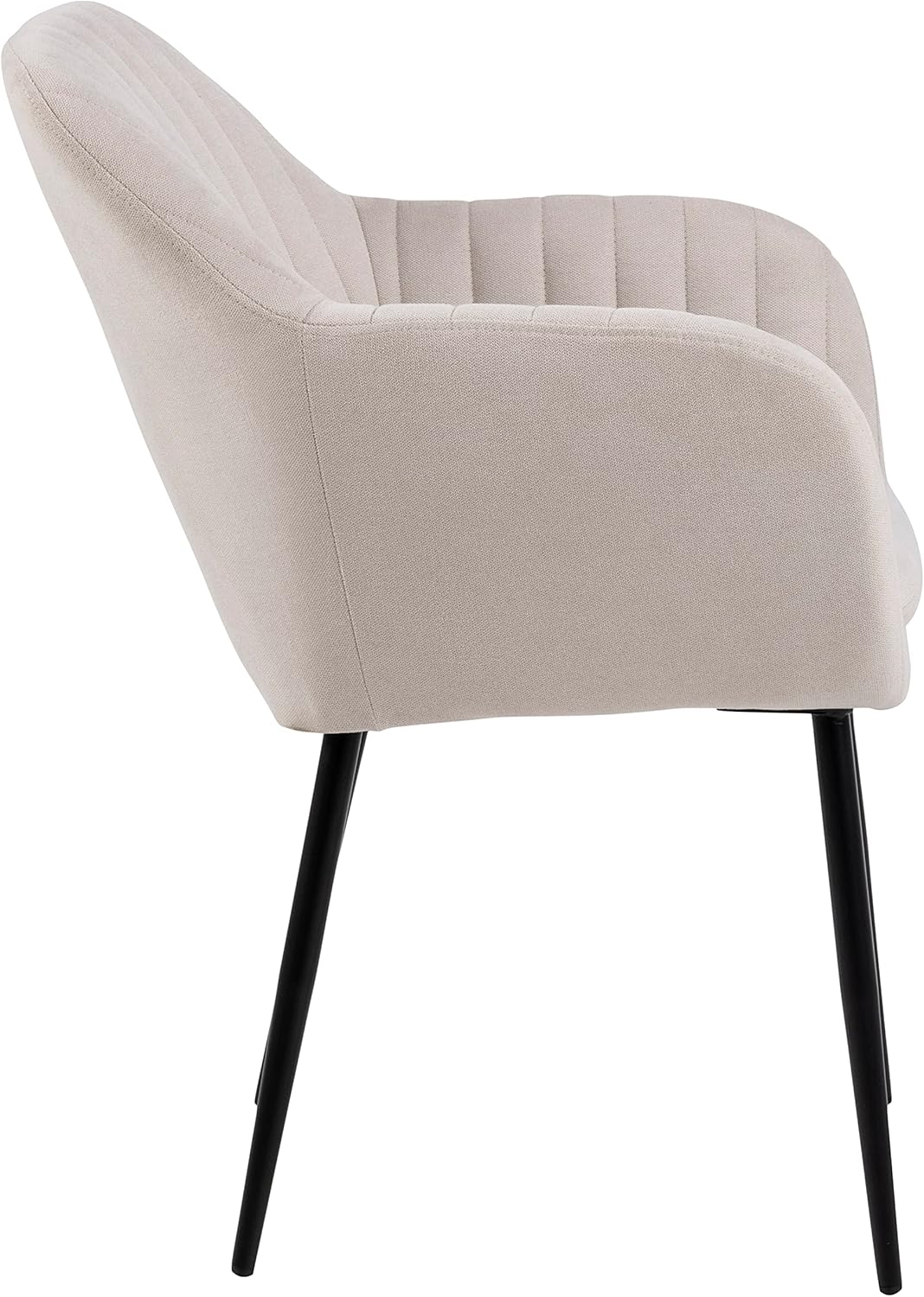 Ac Design Furniture Wendy - Sedia da Pranzo con Braccioli, Beige - immagine 5