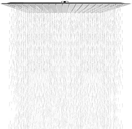 Soffione Doccia a Pioggia in Acciaio Inox 40x40 CM