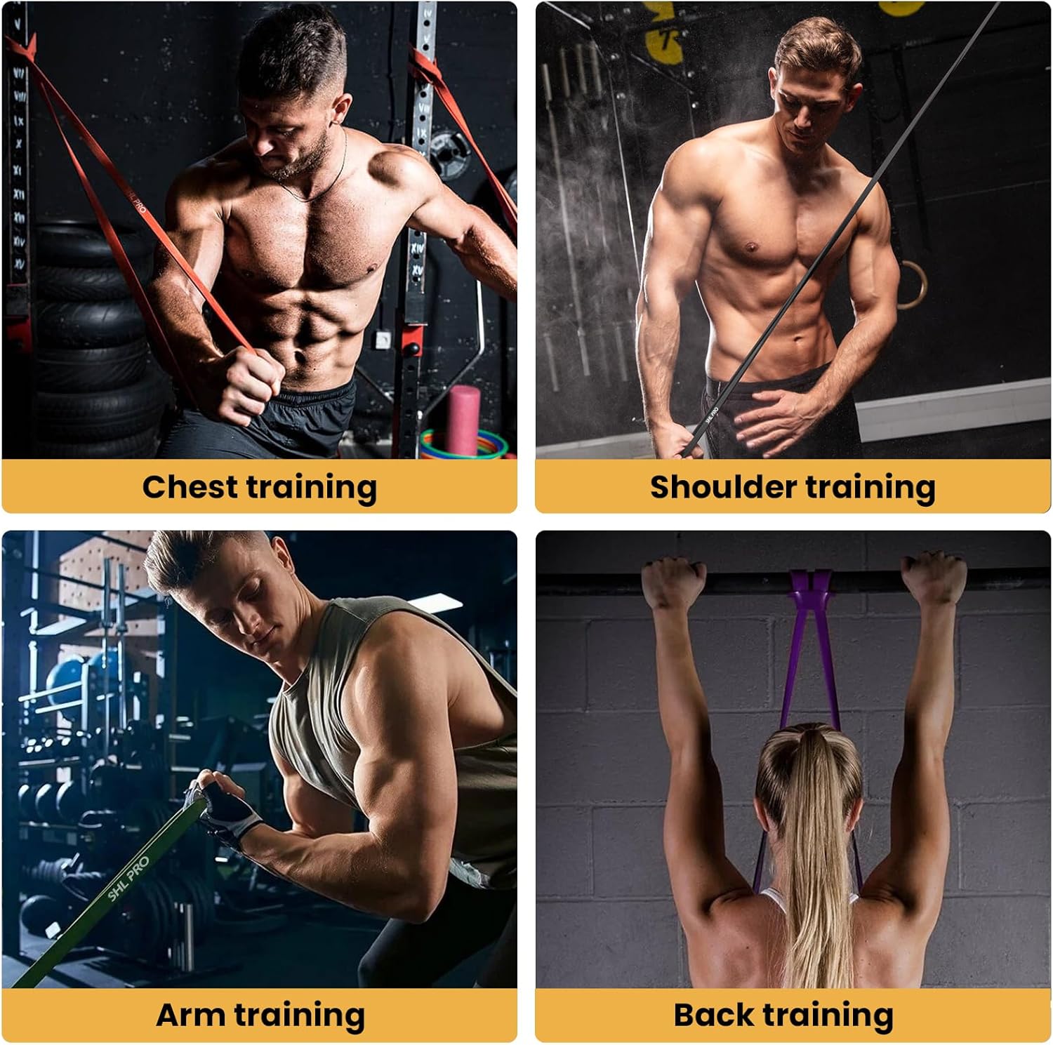 Fascia Elastica Resistenza Band - Set di 5 con Accessori - immagine 4