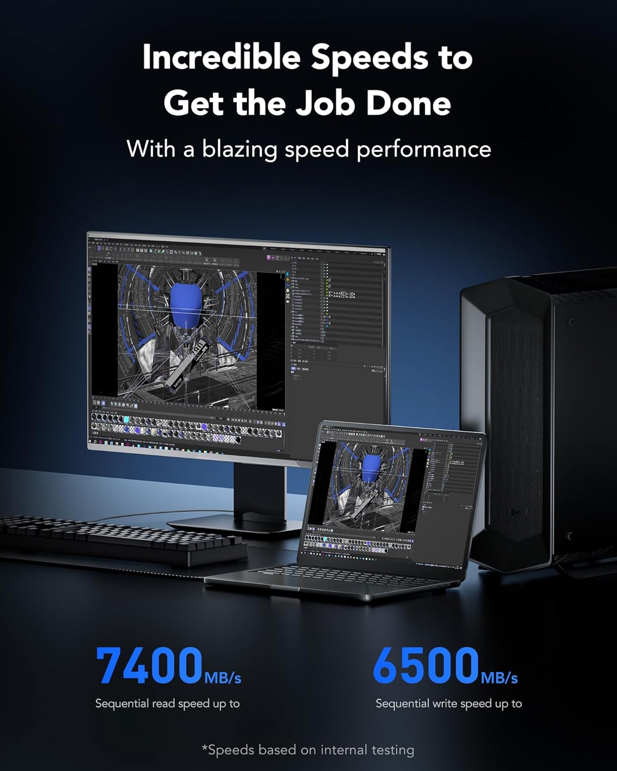 Lexar NM790 4TB SSD Interno M.2 2280 PCIe Gen4x4 - immagine 2