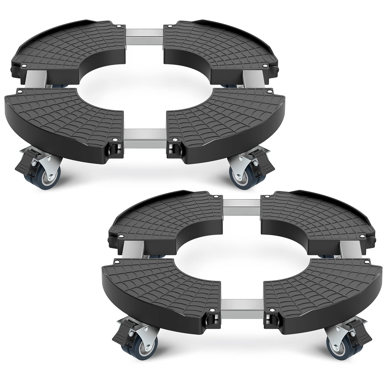 Yeabett Carrello per Piante con Ruote, Regolabile 38-56 cm