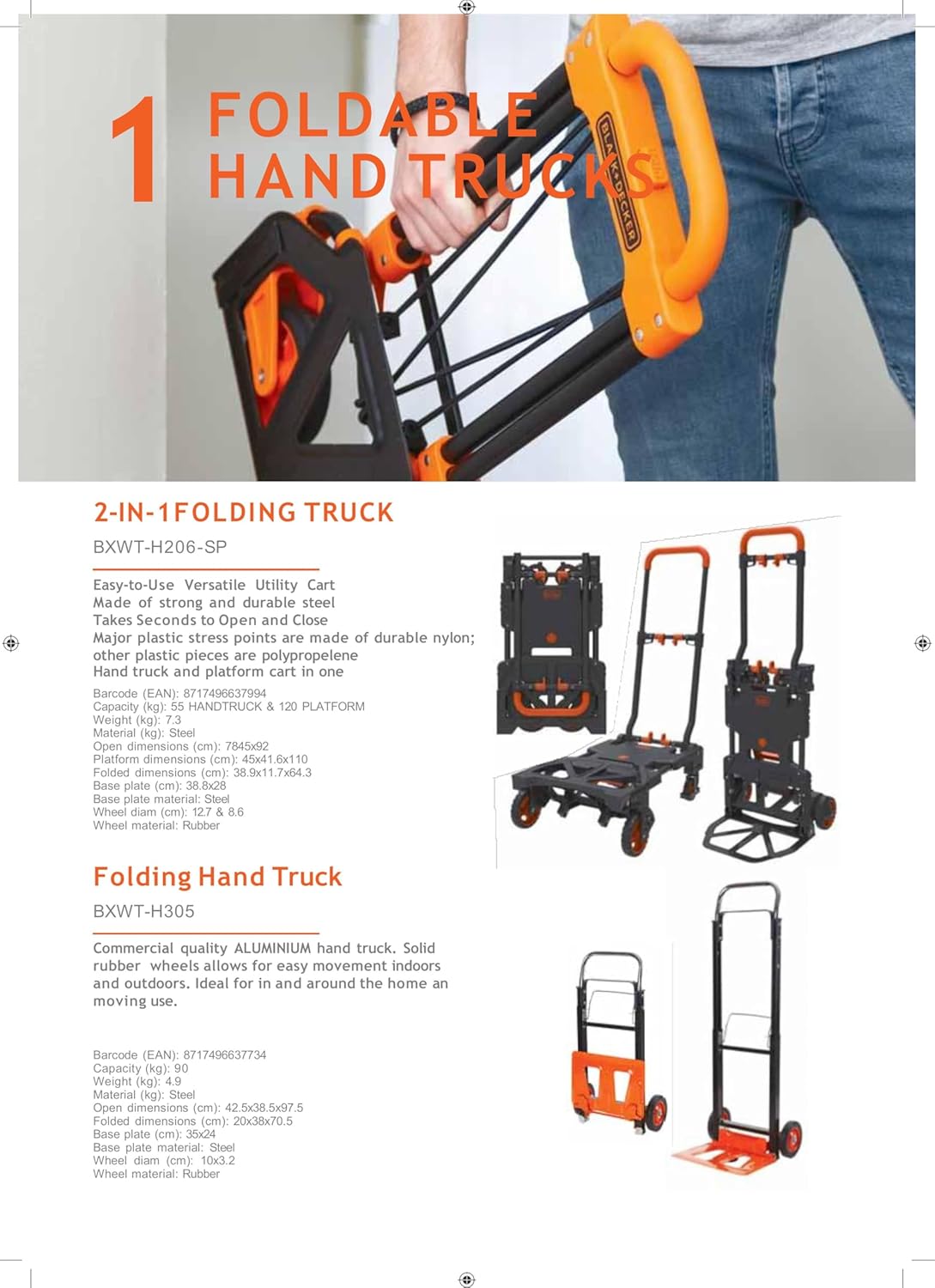 Black+decker Carrello 2-in-1 Pieghevole - immagine 5