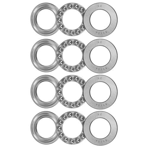 QUARKZMAN 51104 Spinta Sfera Cuscinetto 20mm x 35mm x 10mm Alto Carbonio Acciaio con Rondelle ABEC1 4pz