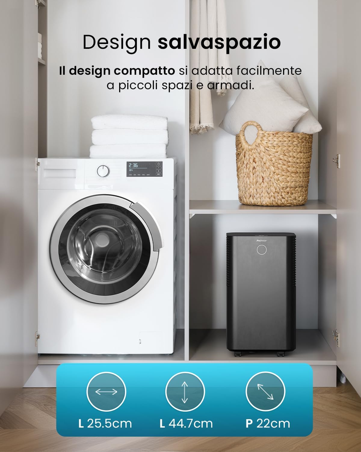 Pro Breeze OmniDry Deumidificatore 12L/giorno - immagine 8