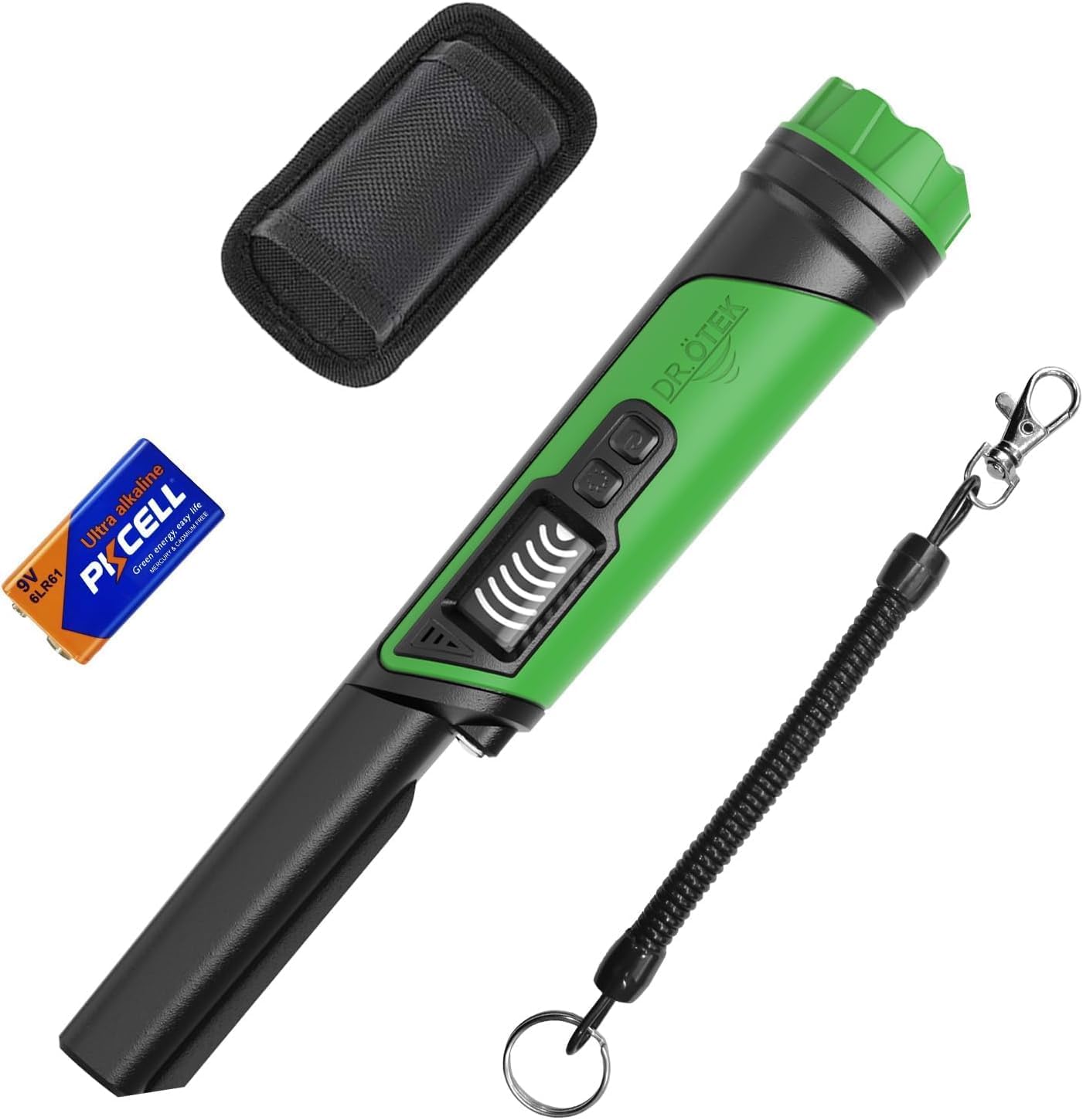 Dr.ötek Pinpointer Metal Detector Impermeabile IP68, Verde - immagine 1