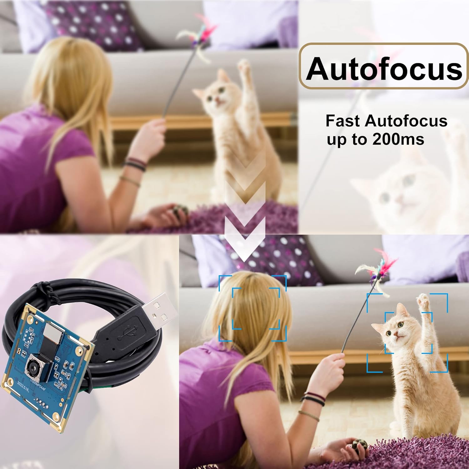 Svpro Modulo Fotocamera USB 8MP IMX179 UVC - immagine 3