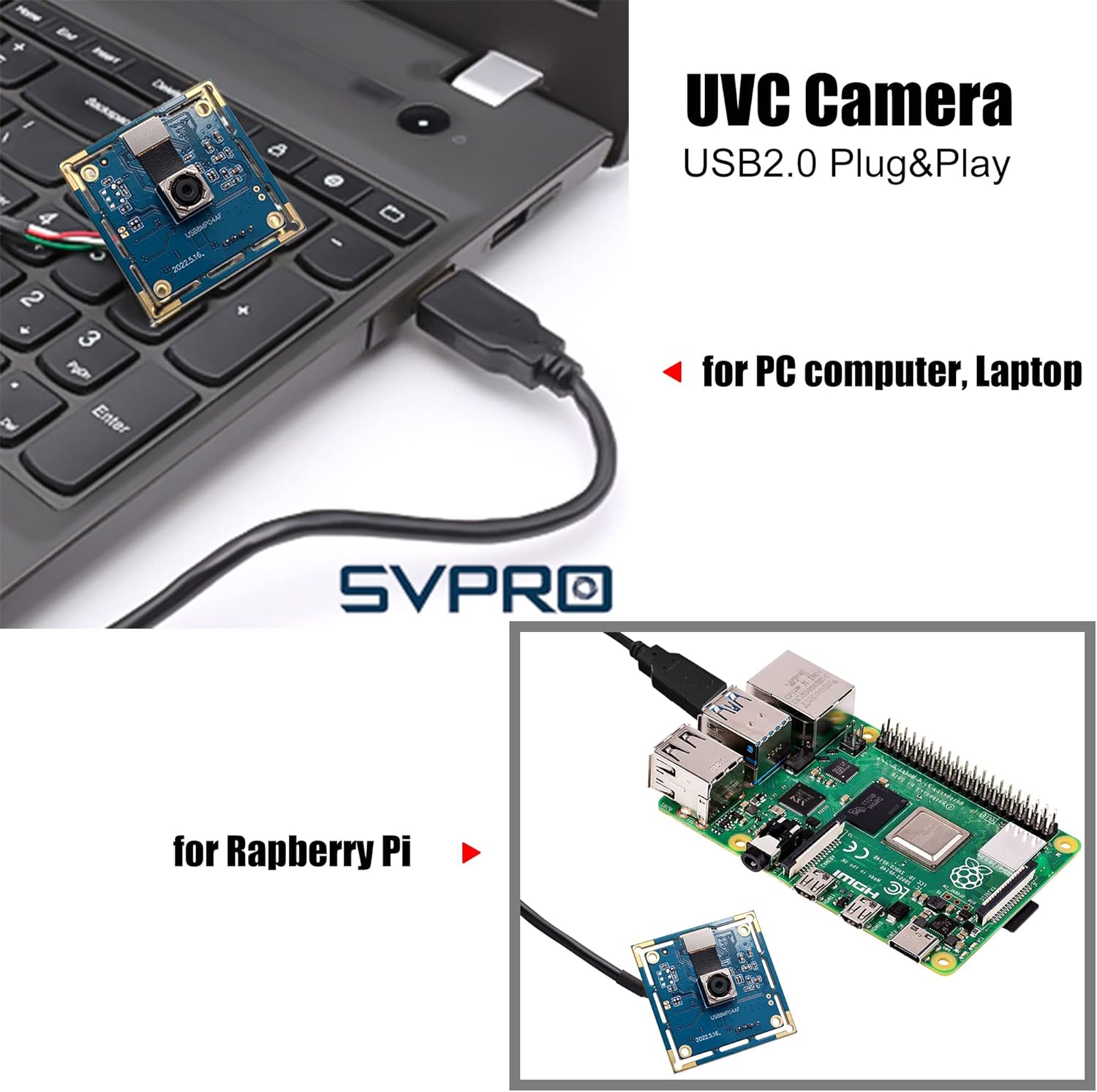 Svpro Modulo Fotocamera USB 8MP IMX179 UVC - immagine 4