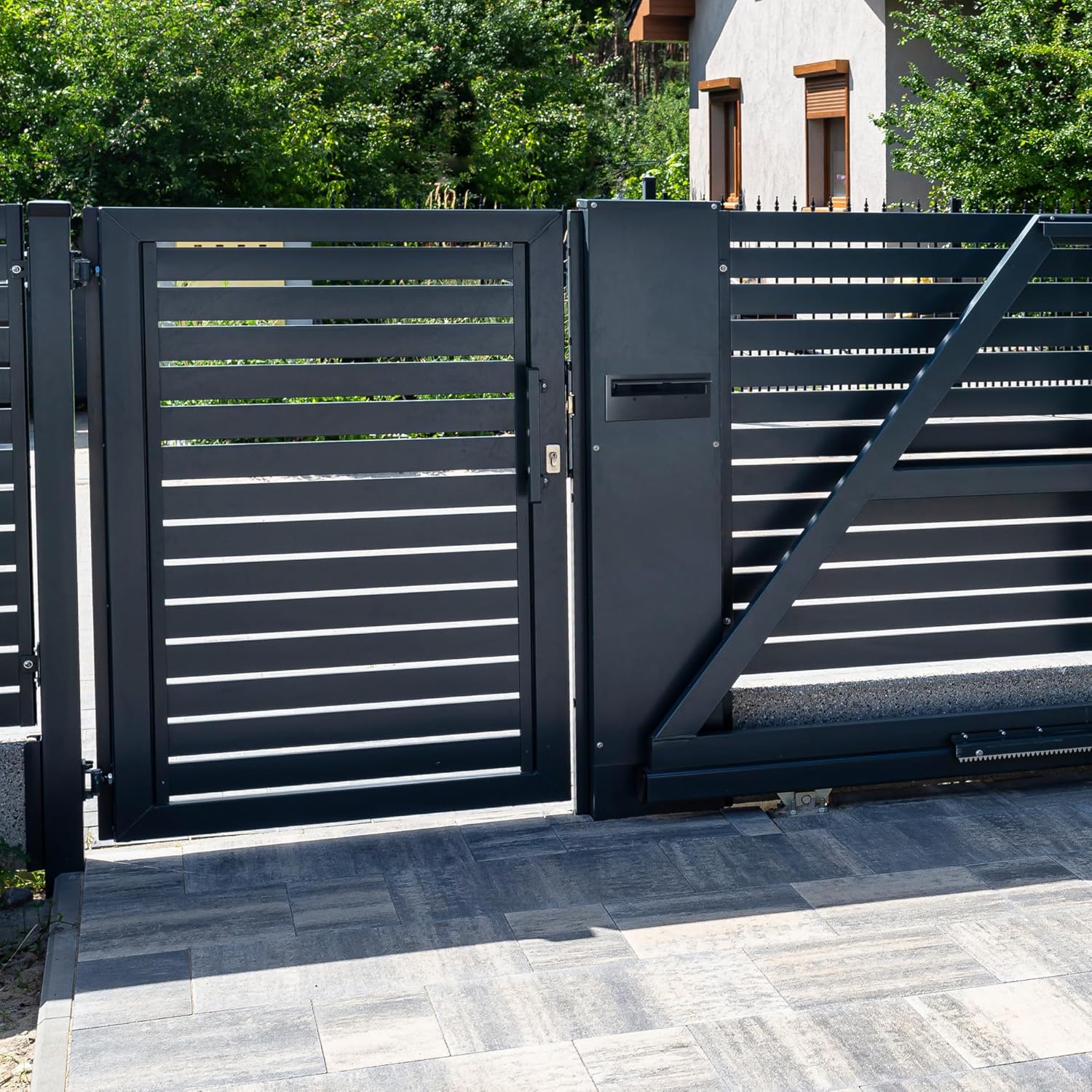 Miratic Cassetta Postale da Esterno Passante, Nero - immagine 4