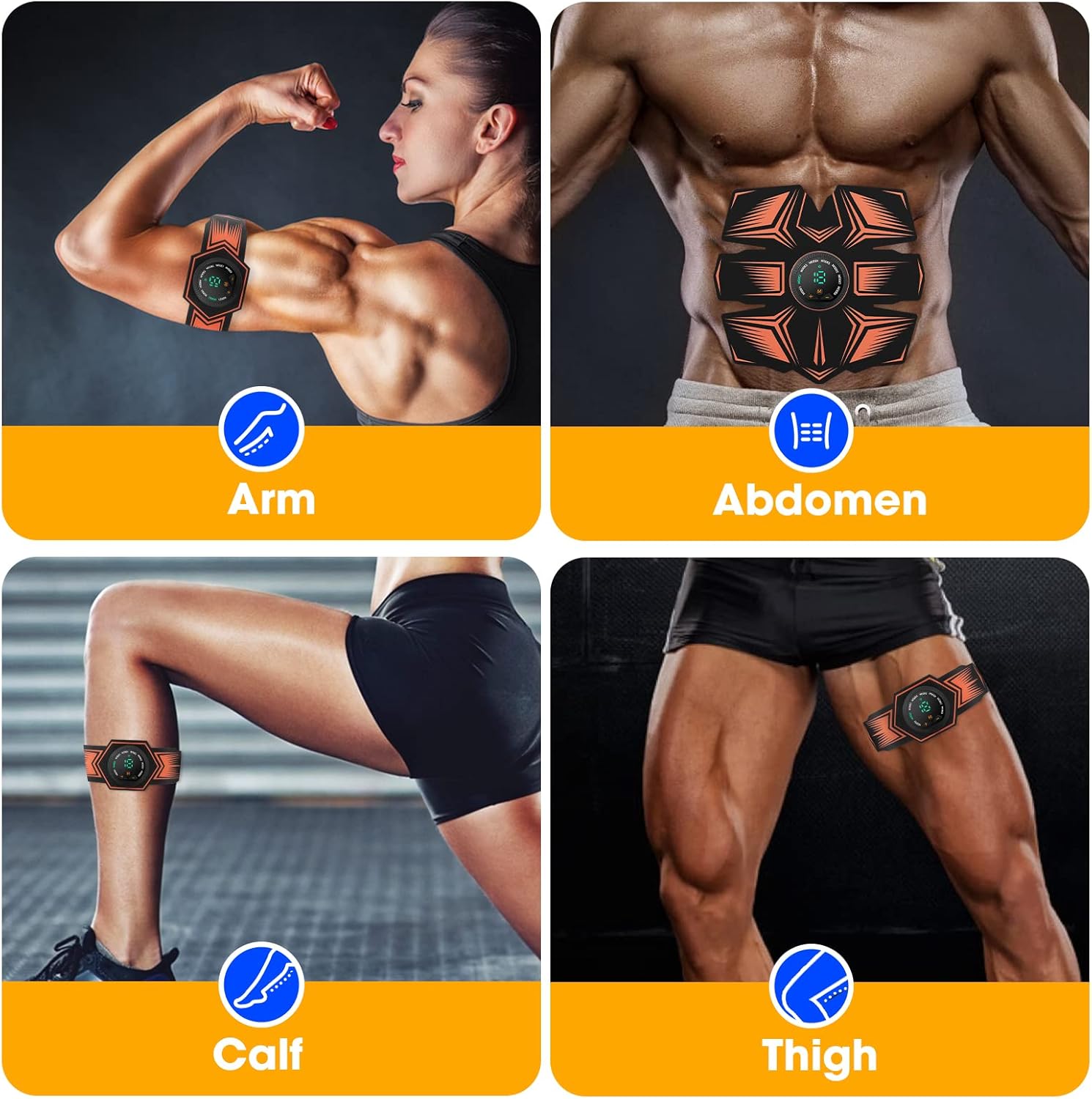 Elettrostimolatore Muscolare USB Ricaricabile EMS - immagine 4