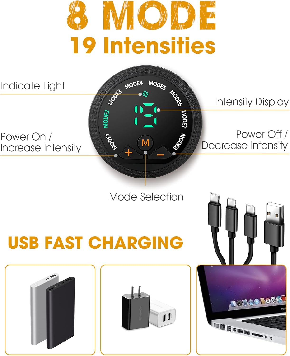 Elettrostimolatore Muscolare USB Ricaricabile EMS - immagine 5