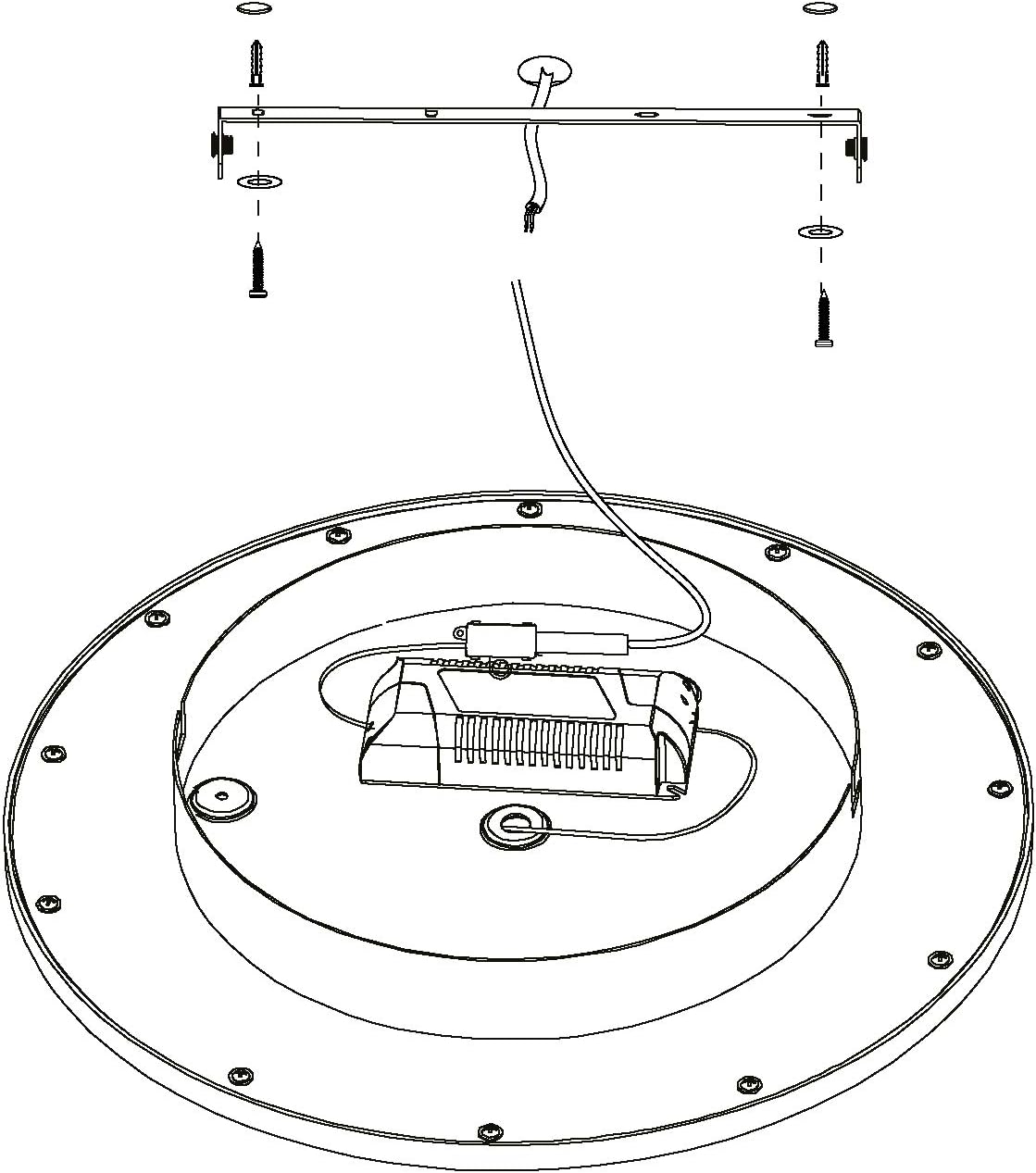 Eglo Turcona-C Lampada da Soffitto, Bianco - immagine 6