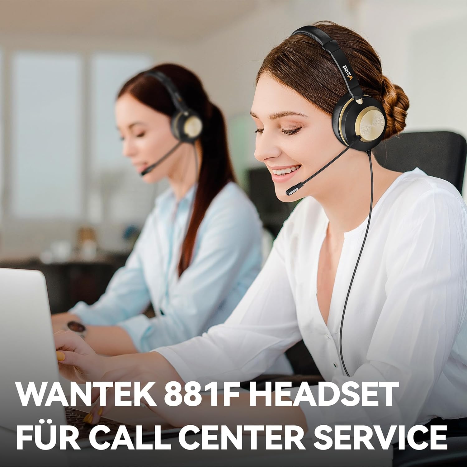 Wantek Cuffie con Microfono 882F e Cancellazione Rumore - immagine 2